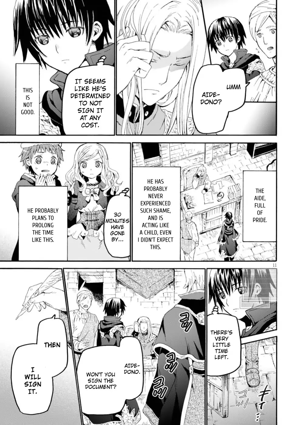 Death March kara Hajimaru Isekai Kyousoukyoku Chapter 42 page 11 - Chapter 42: The Battle at the City Hall