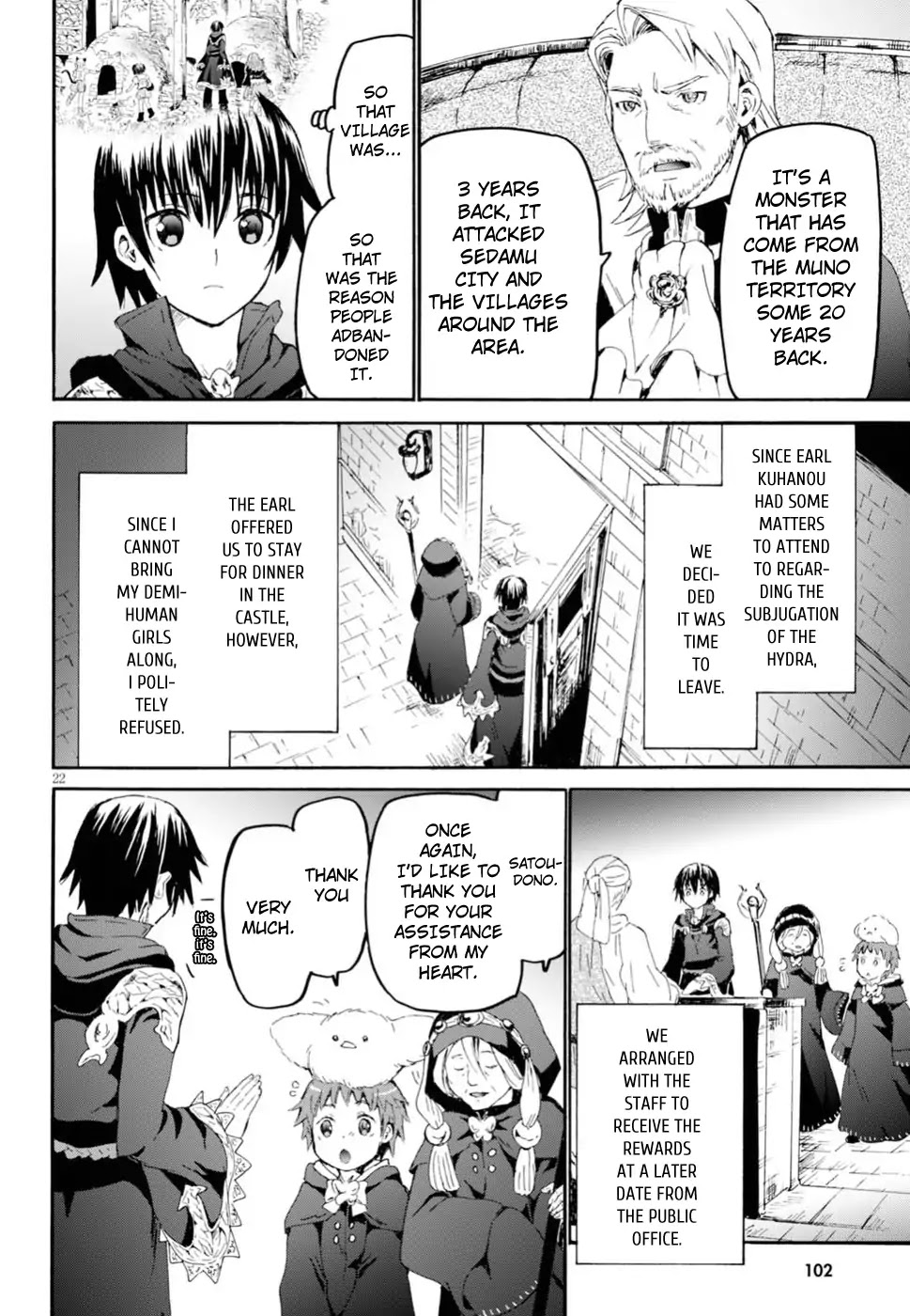 Death March kara Hajimaru Isekai Kyousoukyoku Chapter 42 page 21 - Chapter 42: The Battle at the City Hall