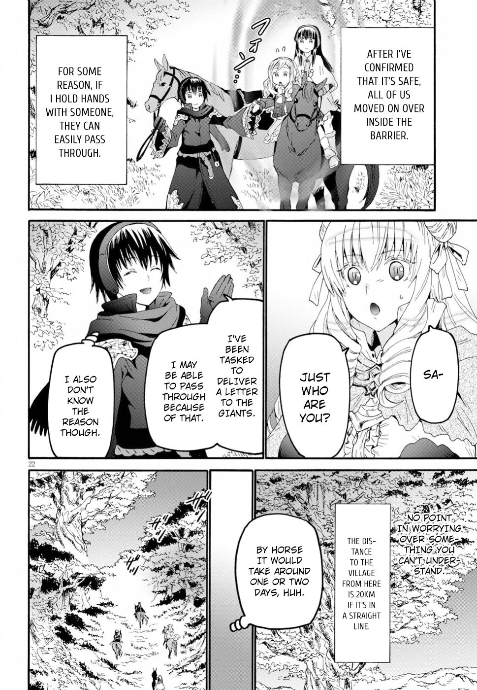 Death March kara Hajimaru Isekai Kyousoukyoku Chapter 53 page 21 - Chapter 53: The Barrier Wall of the Mountain Tree
