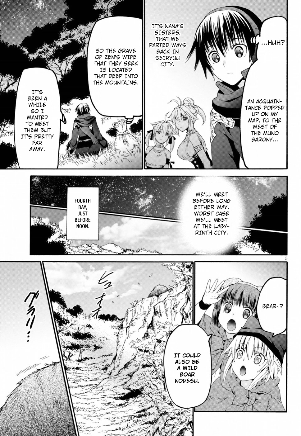 Death March kara Hajimaru Isekai Kyousoukyoku Chapter 53 page 5 - Chapter 53: The Barrier Wall of the Mountain Tree