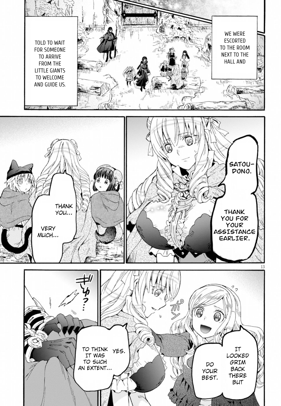 Death March kara Hajimaru Isekai Kyousoukyoku Chapter 54 page 12 - Chapter 54: Giants of the Forest