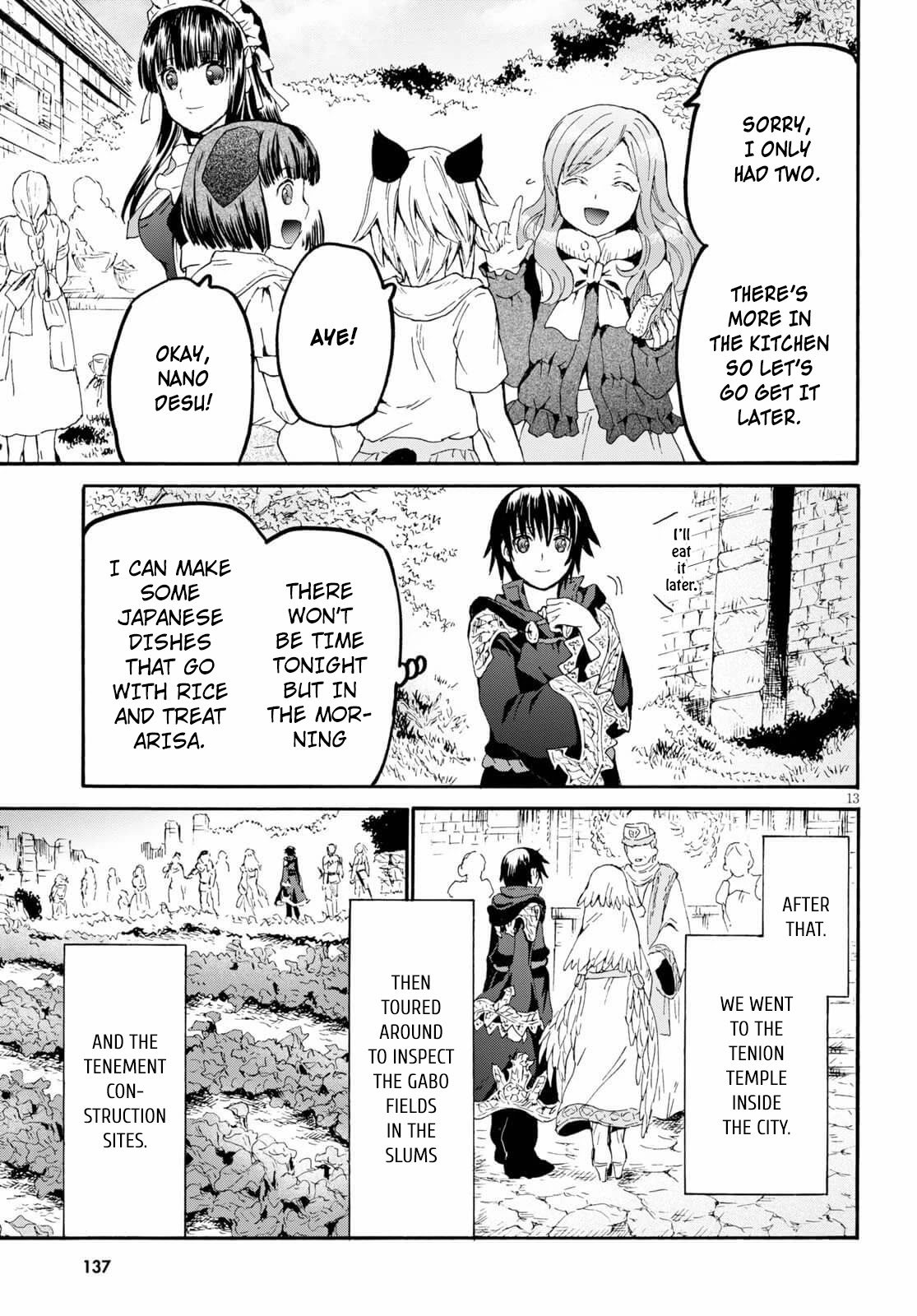 Death March kara Hajimaru Isekai Kyousoukyoku Chapter 68 page 13 - Chapter 68: Dinner