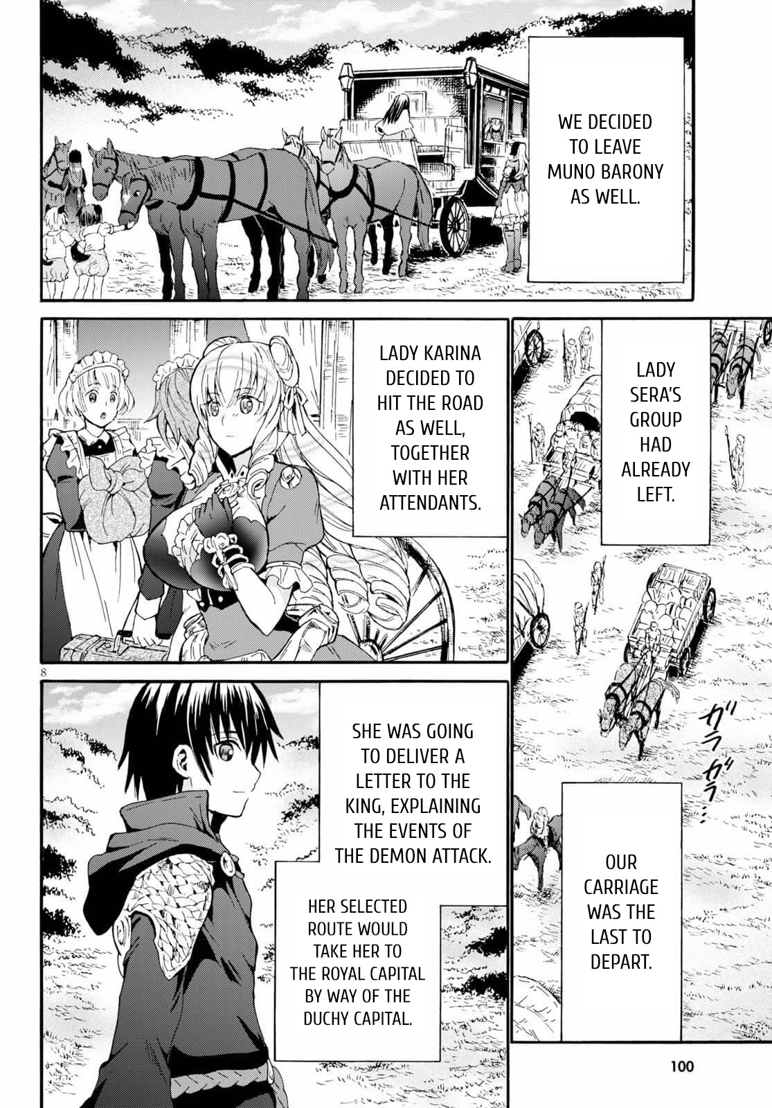 Death March kara Hajimaru Isekai Kyousoukyoku Chapter 69 page 8 - Chapter 69: Departure from the City of Muno