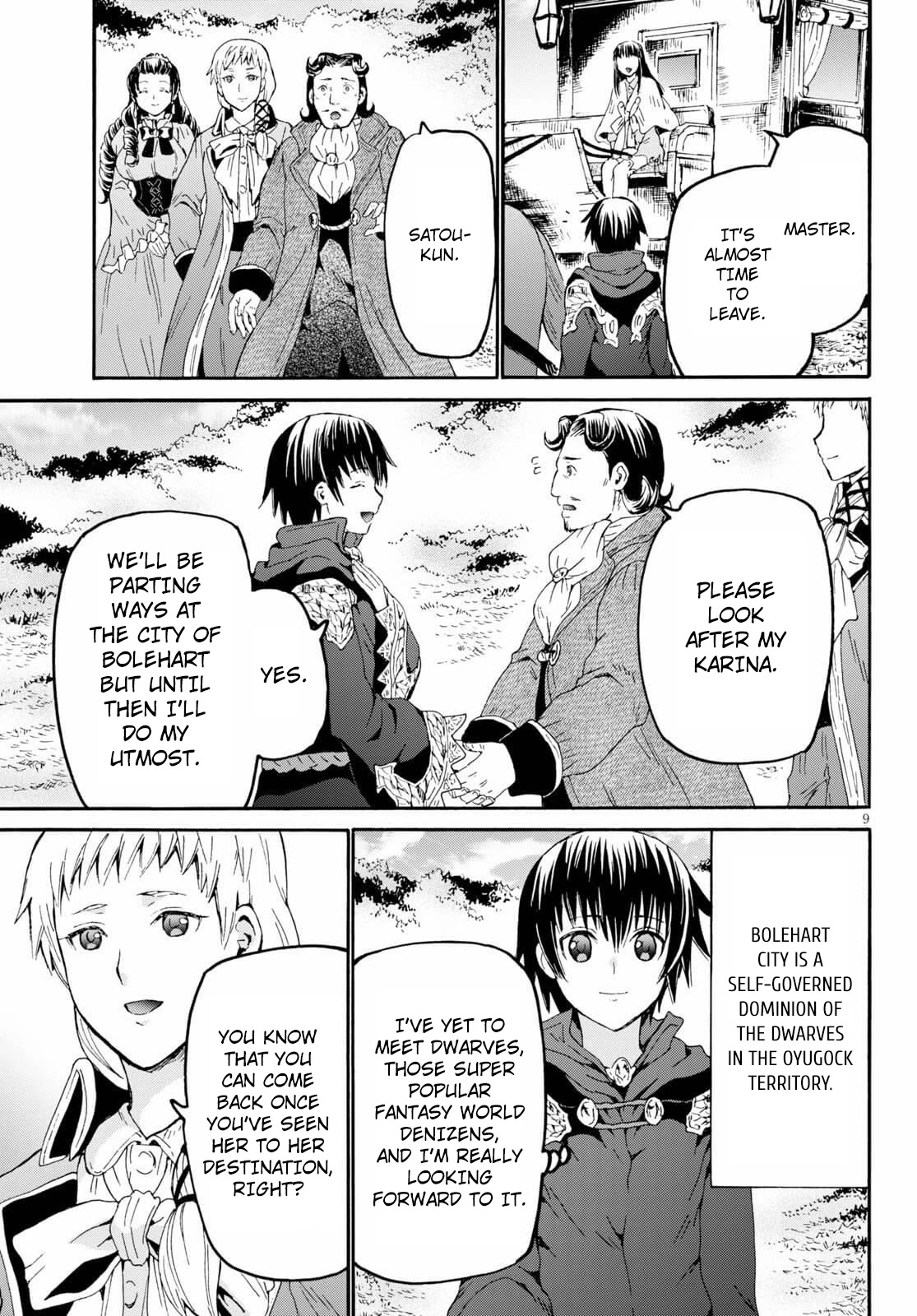 Death March kara Hajimaru Isekai Kyousoukyoku Chapter 69 page 9 - Chapter 69: Departure from the City of Muno