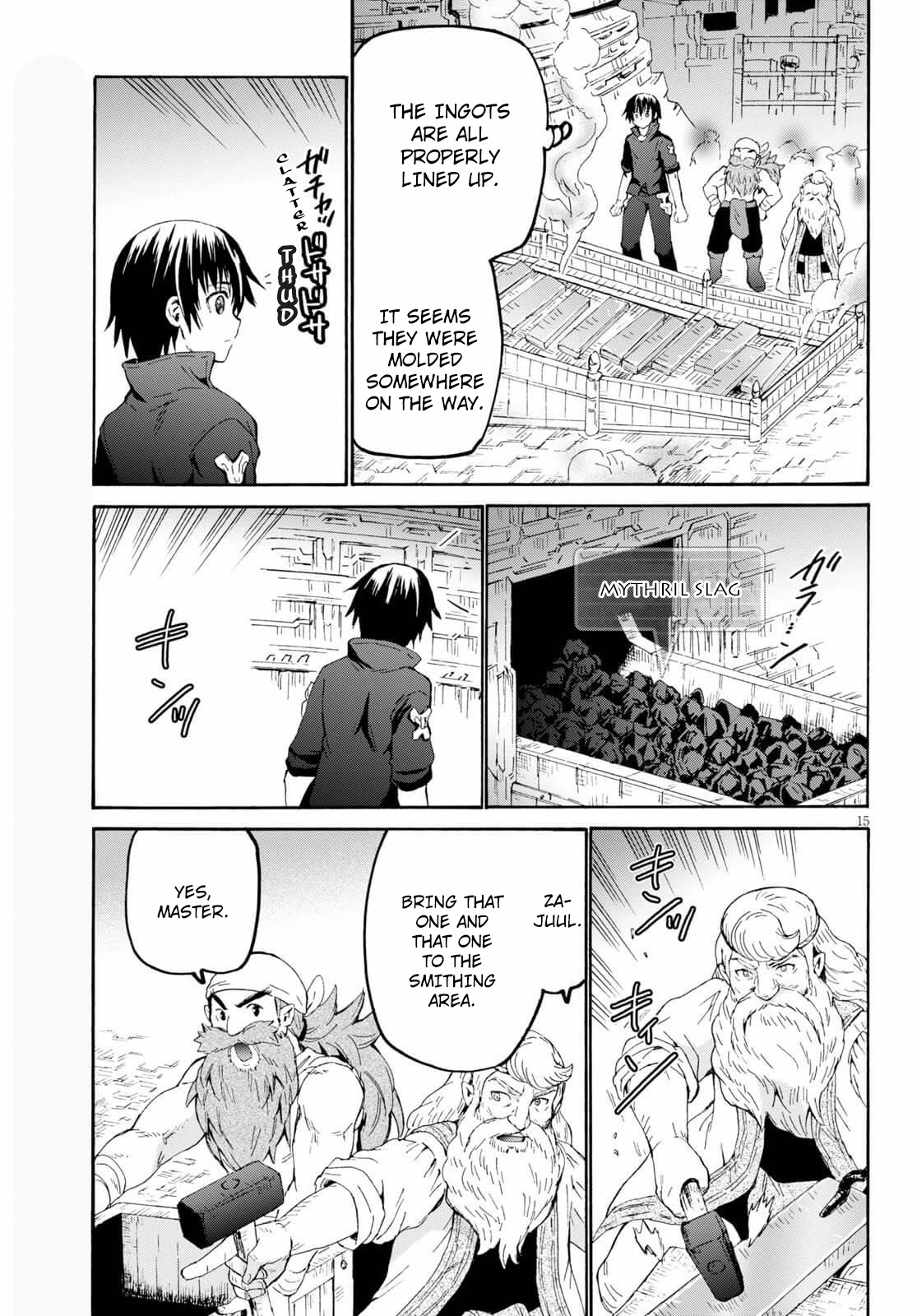 Death March kara Hajimaru Isekai Kyousoukyoku Chapter 71 page 14 - Chapter 71: The Mythril Furnace