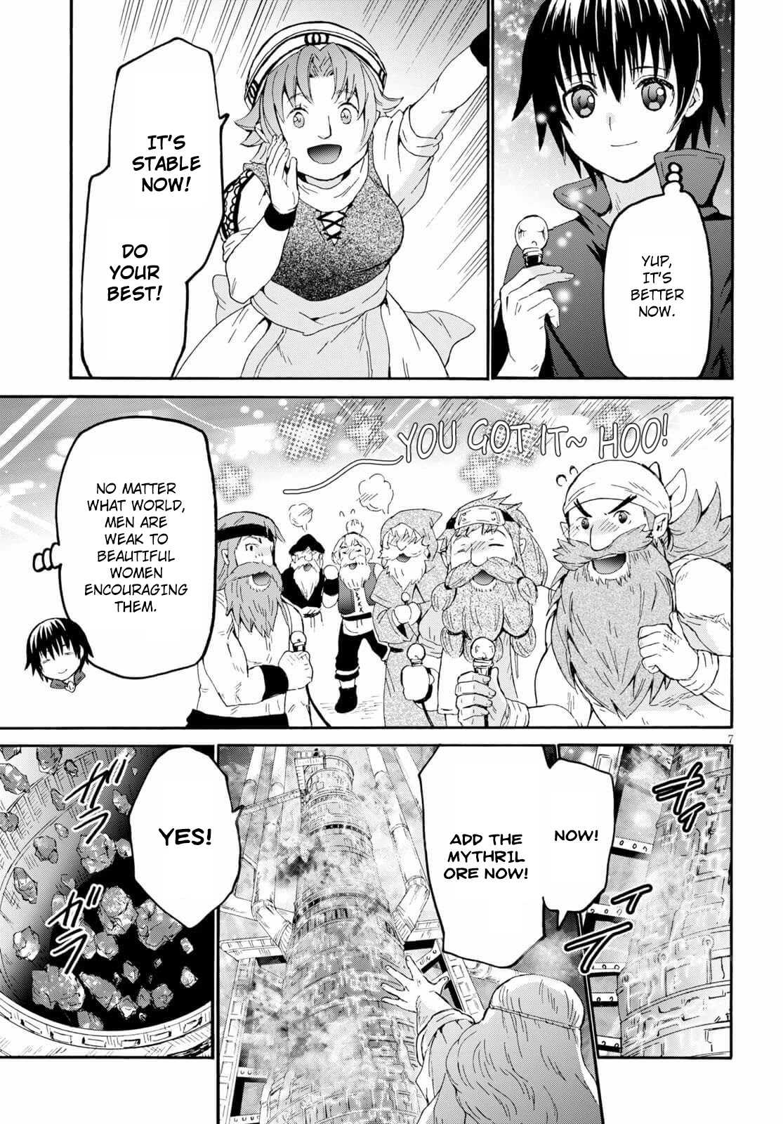 Death March kara Hajimaru Isekai Kyousoukyoku Chapter 71 page 7 - Chapter 71: The Mythril Furnace