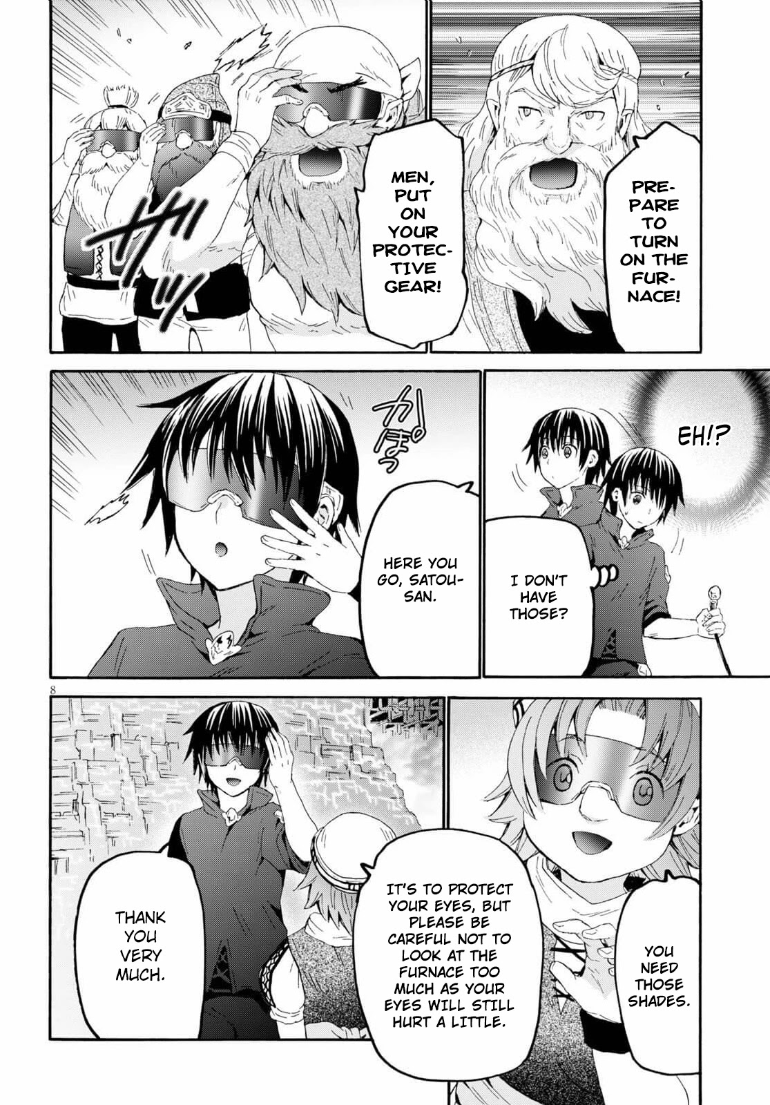 Death March kara Hajimaru Isekai Kyousoukyoku Chapter 71 page 8 - Chapter 71: The Mythril Furnace