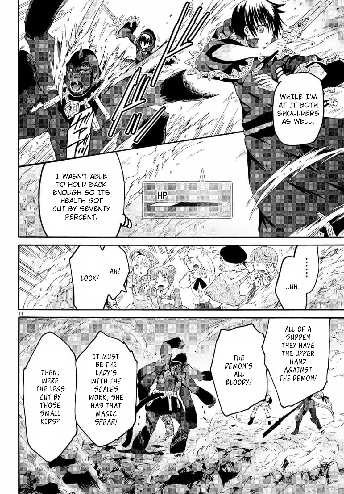 Death March kara Hajimaru Isekai Kyousoukyoku Chapter 82 page 13 - Chapter 82: Short-horned Demon