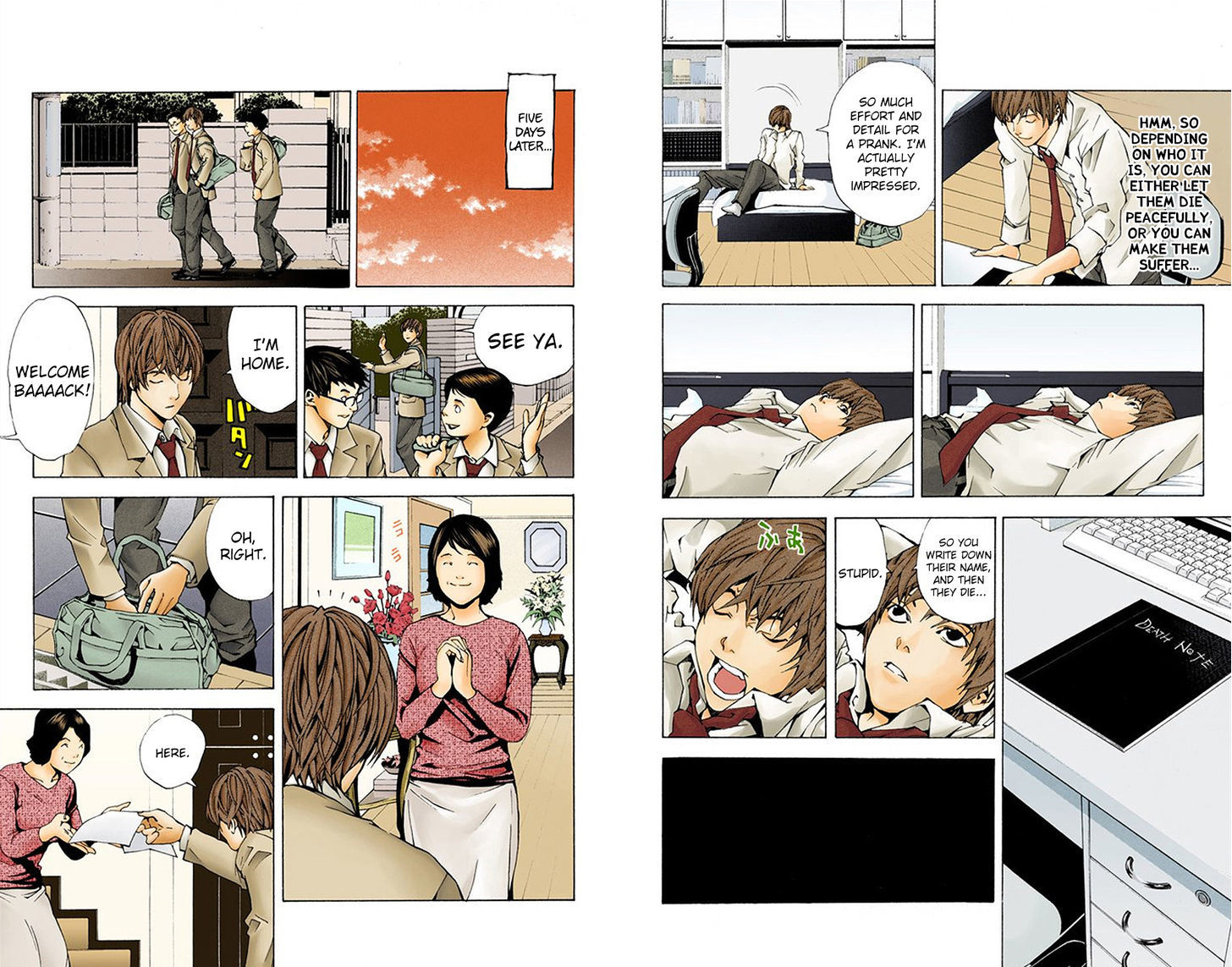 Death Note - Another Note - Los Angeles BB Renzoku Satsujin Jiken (Novel) Chapter 1 page 9 - Chapter 1 : Boredom (Official Color Scans)