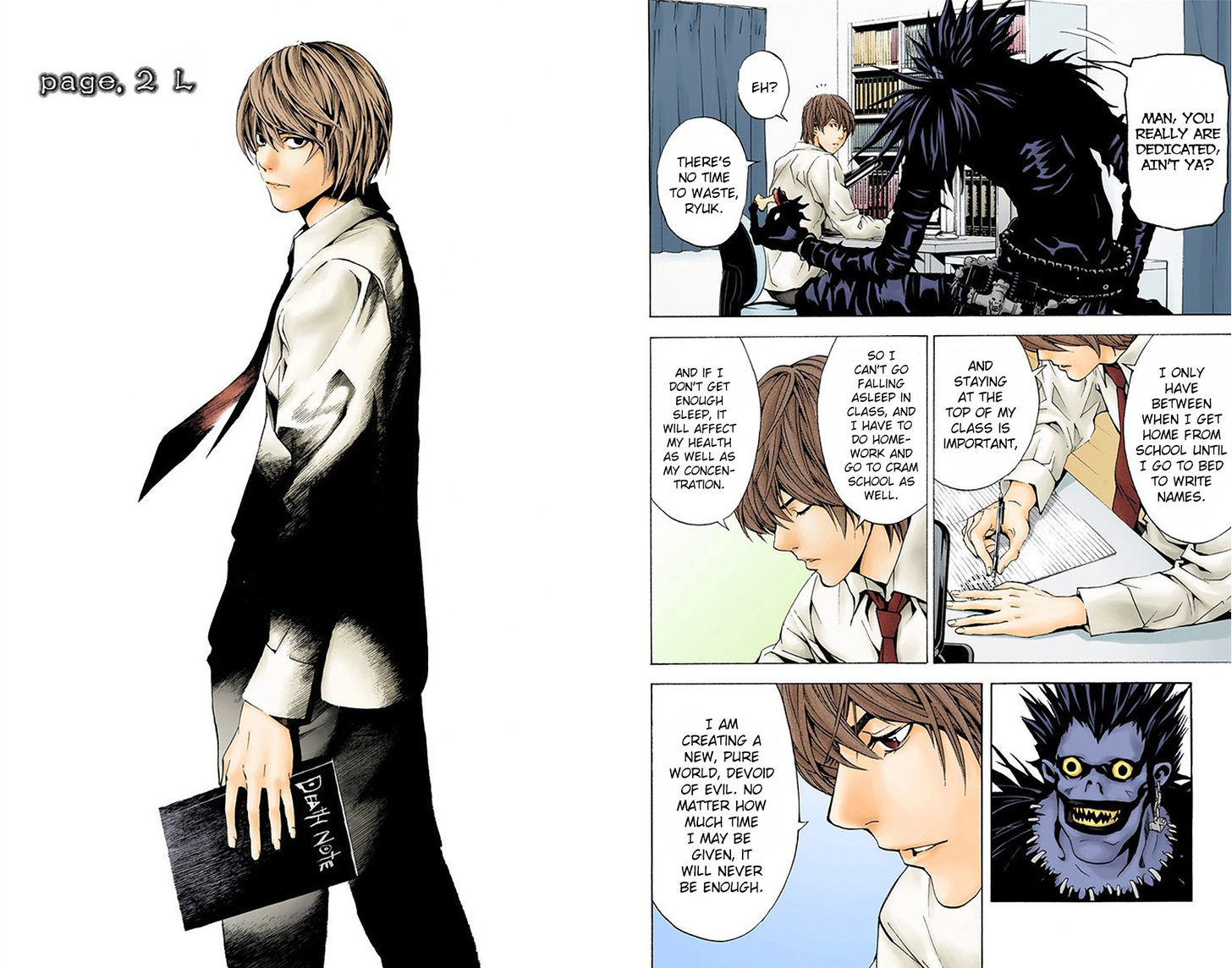 Death Note - Another Note - Los Angeles BB Renzoku Satsujin Jiken (Novel) Chapter 2 page 2 - Chapter 2 : L (Official Color Scans)
