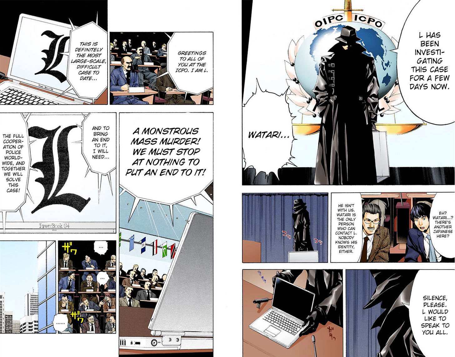 Death Note - Another Note - Los Angeles BB Renzoku Satsujin Jiken (Novel) Chapter 2 page 5 - Chapter 2 : L (Official Color Scans)