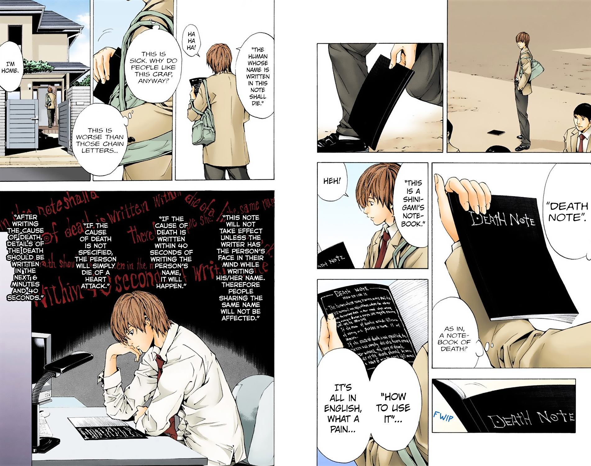 Death Note [Colored Edition] Chapter 1 page 8 - Chapter 1: Boredom