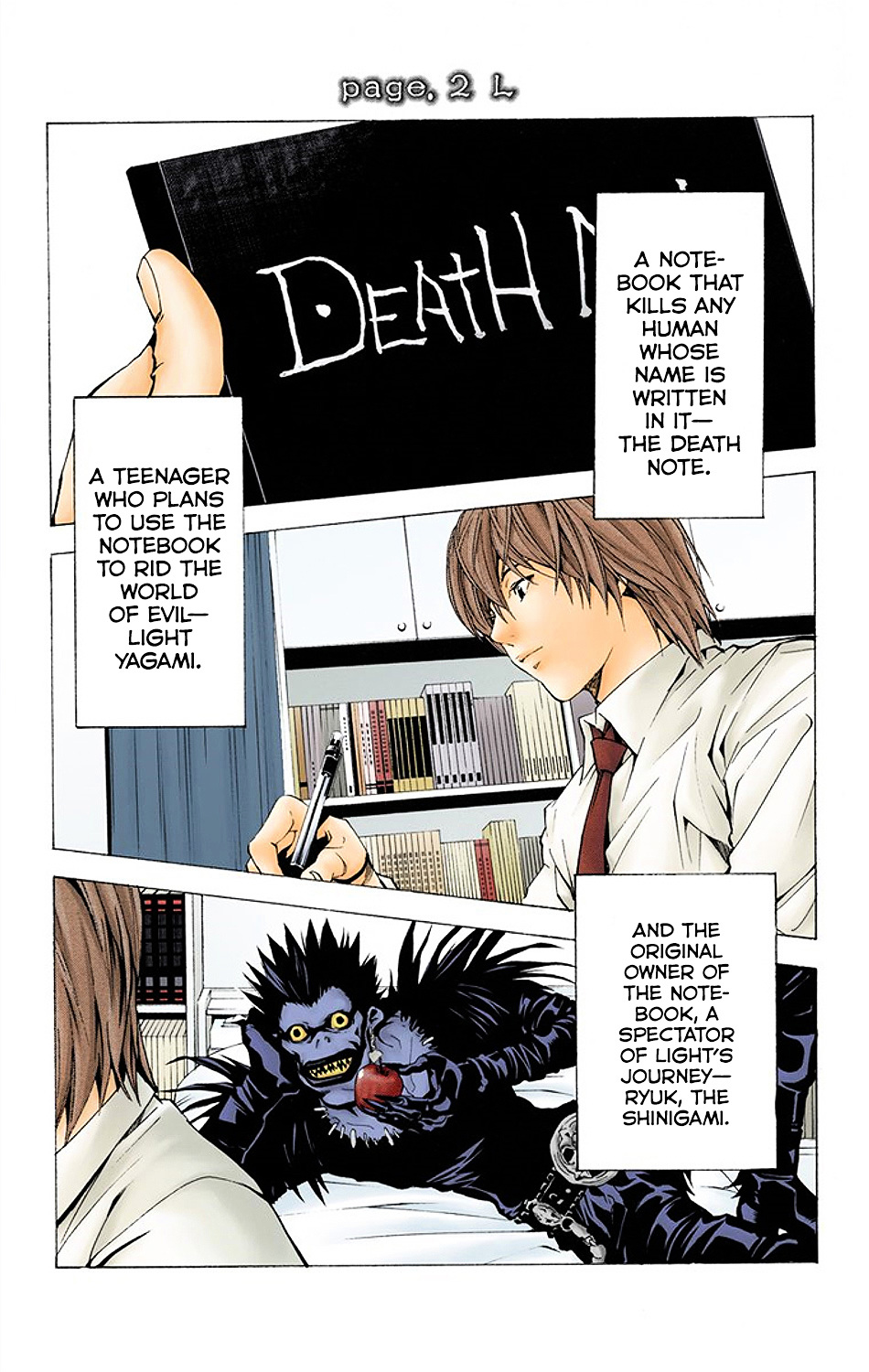 Death Note [Colored Edition] Chapter 2 page 1 - Chapter 2: L