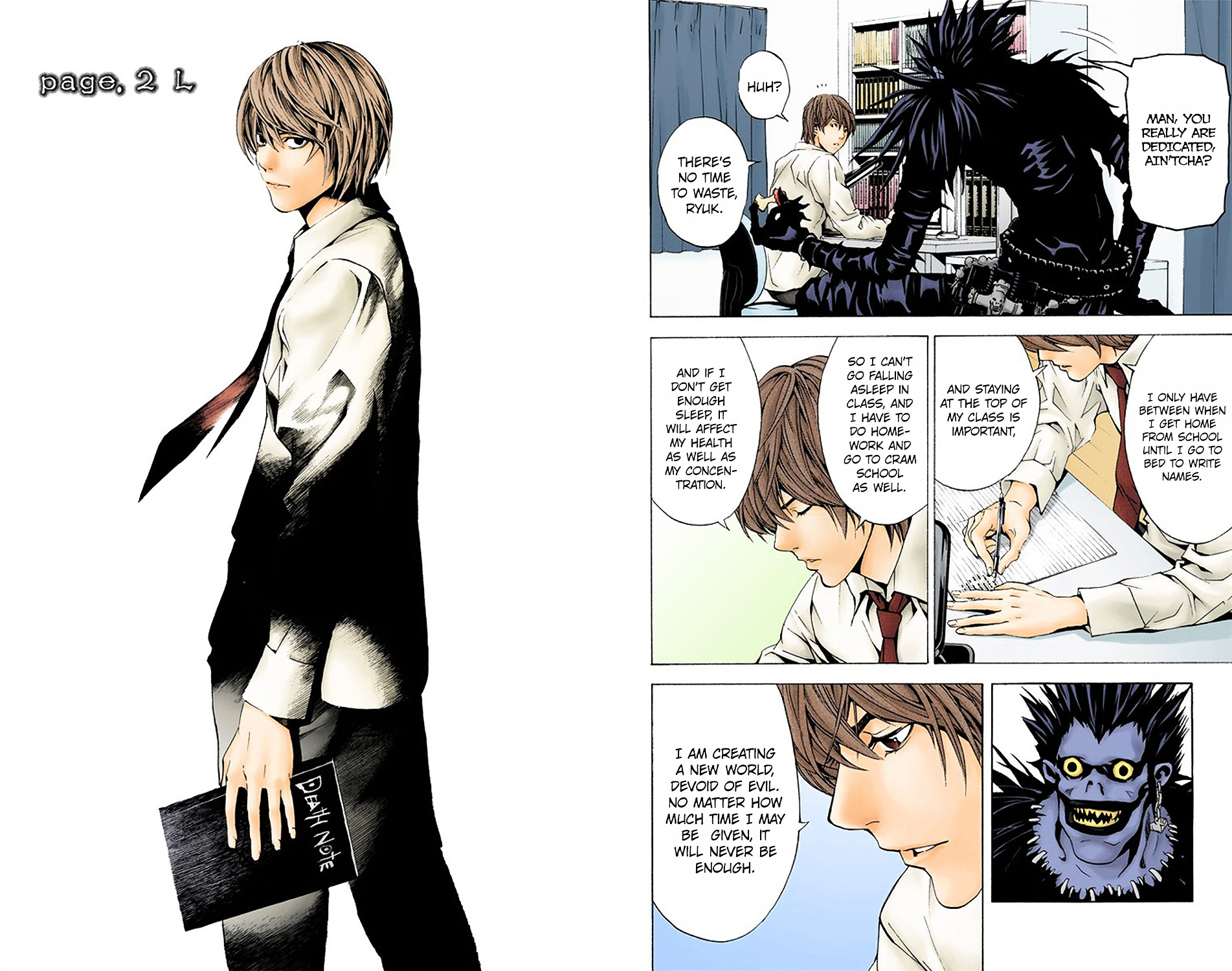 Death Note [Colored Edition] Chapter 2 page 2 - Chapter 2: L