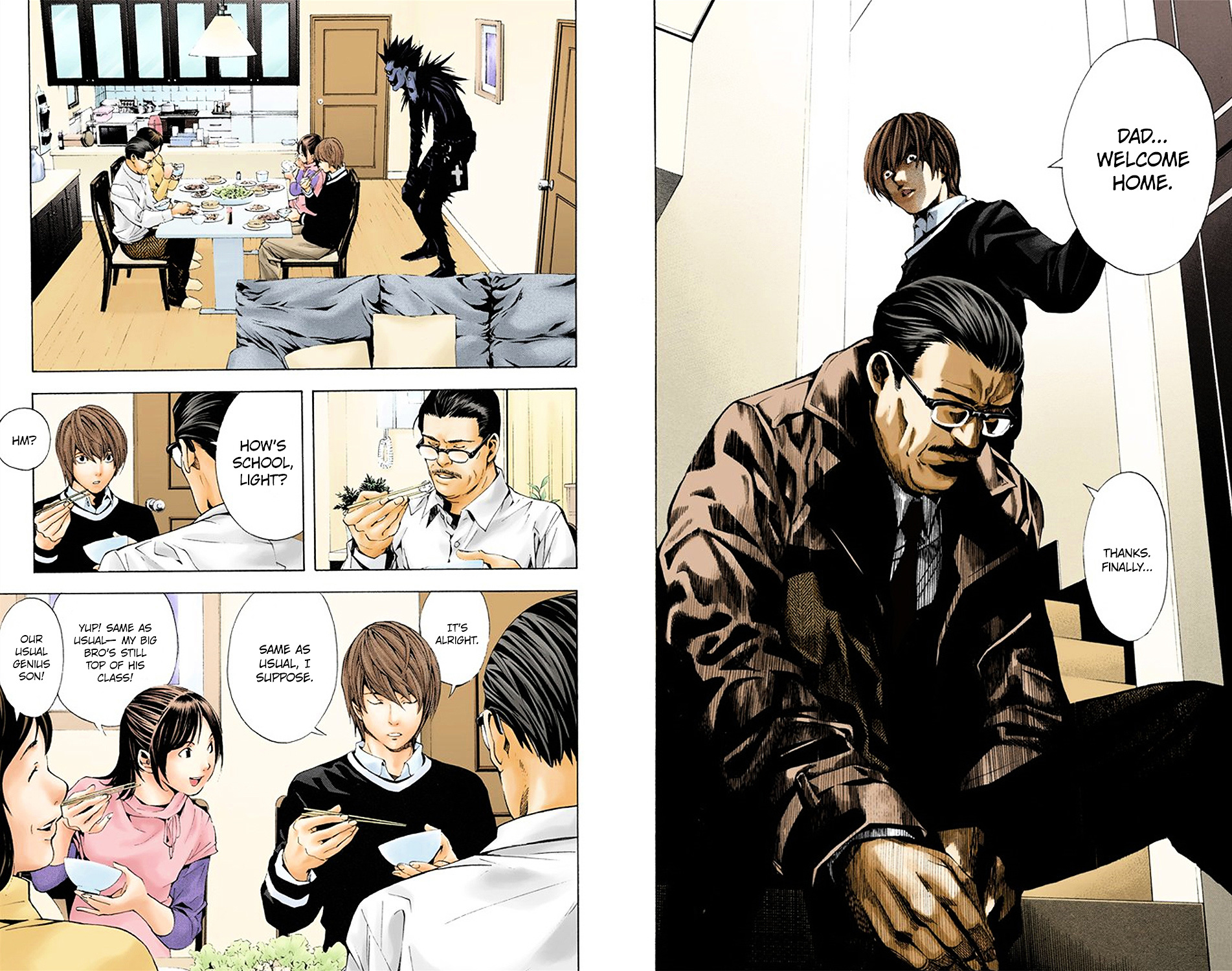 Death Note [Colored Edition] Chapter 3 page 10 - Chapter 3: Family