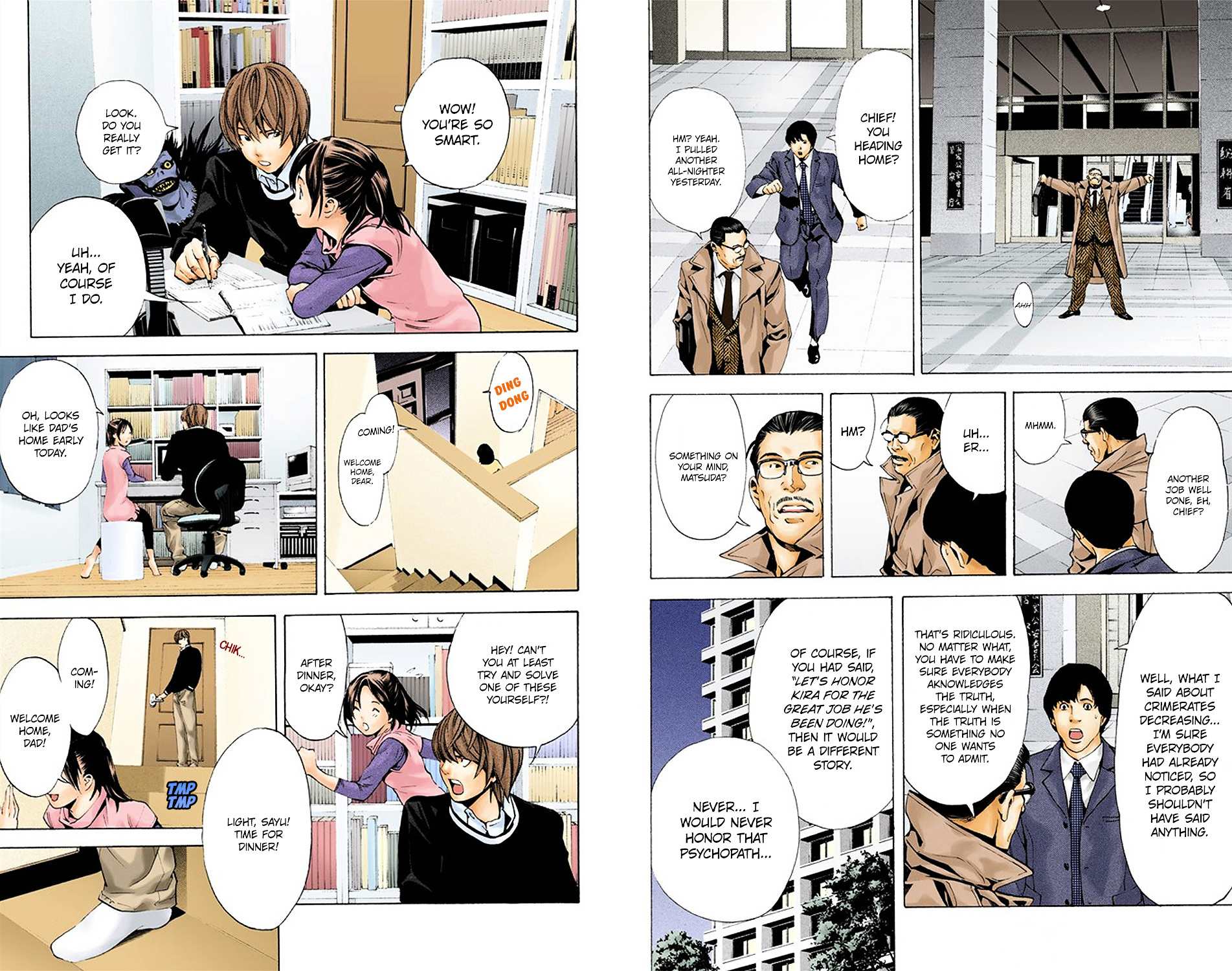 Death Note [Colored Edition] Chapter 3 page 9 - Chapter 3: Family