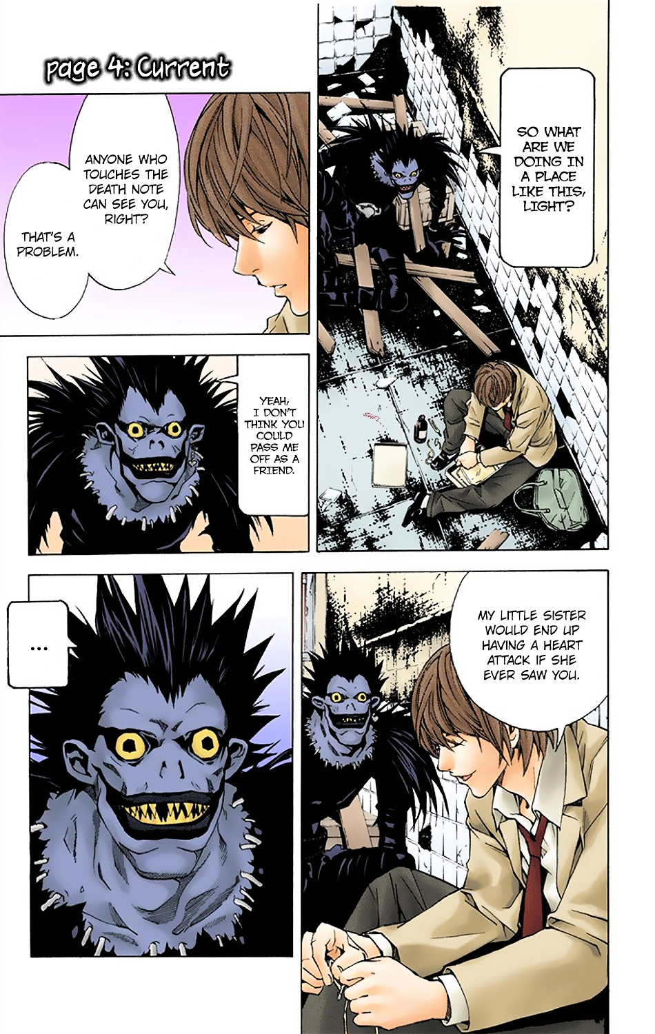 Death Note [Colored Edition] Chapter 4 page 1 - Chapter 4: Current
