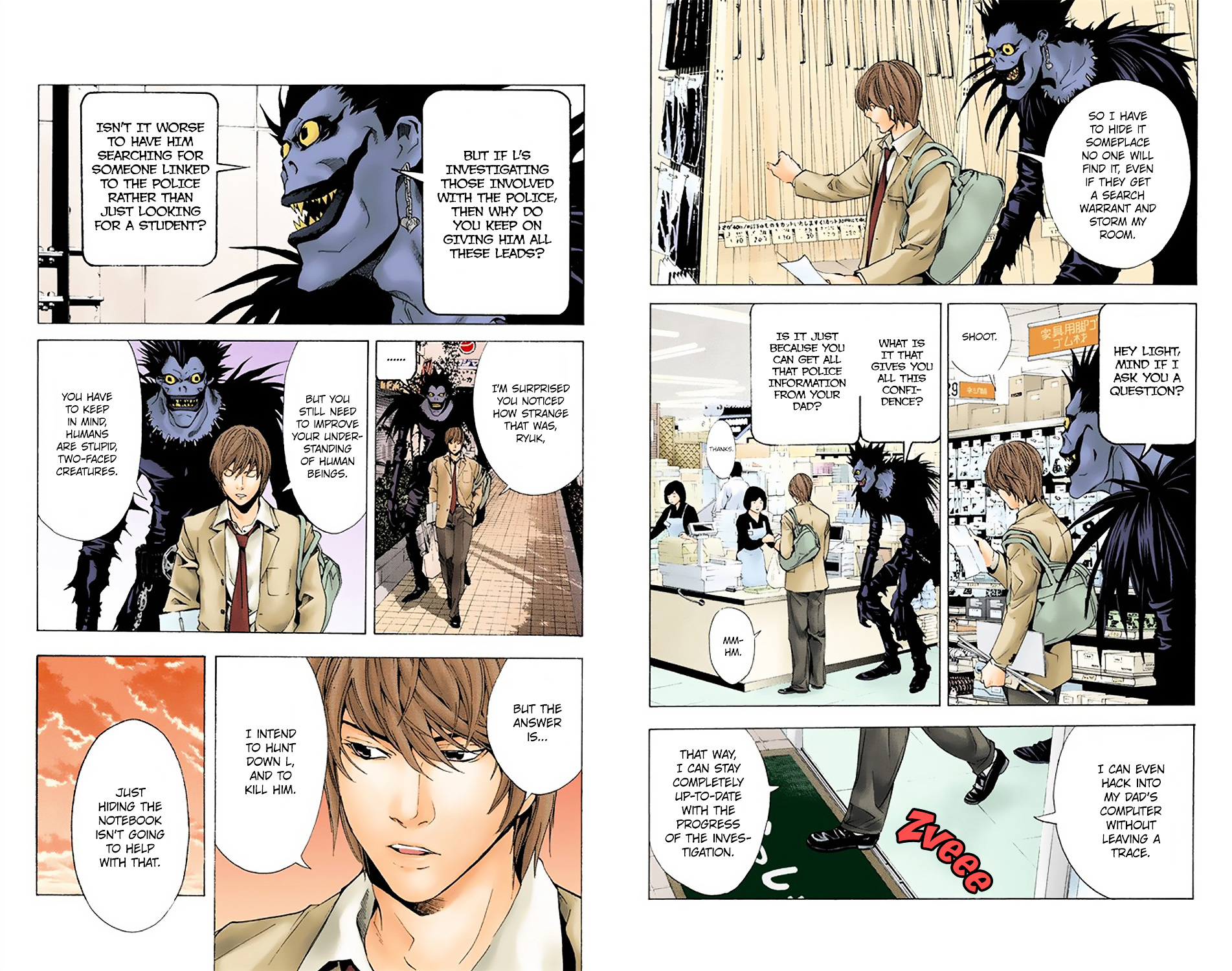 Death Note [Colored Edition] Chapter 4 page 4 - Chapter 4: Current