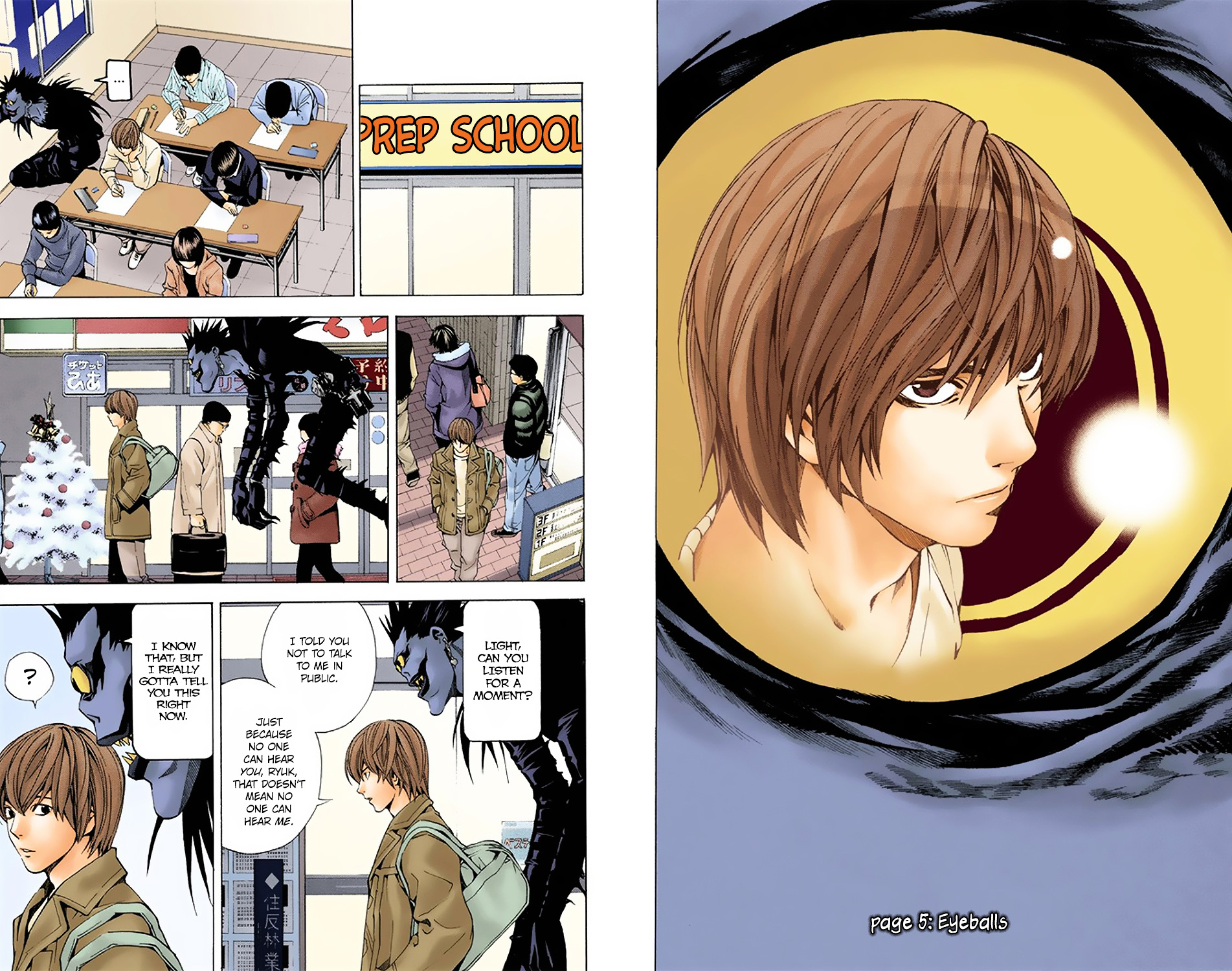 Death Note [Colored Edition] Chapter 5 page 2 - Chapter 5: Eyeballs