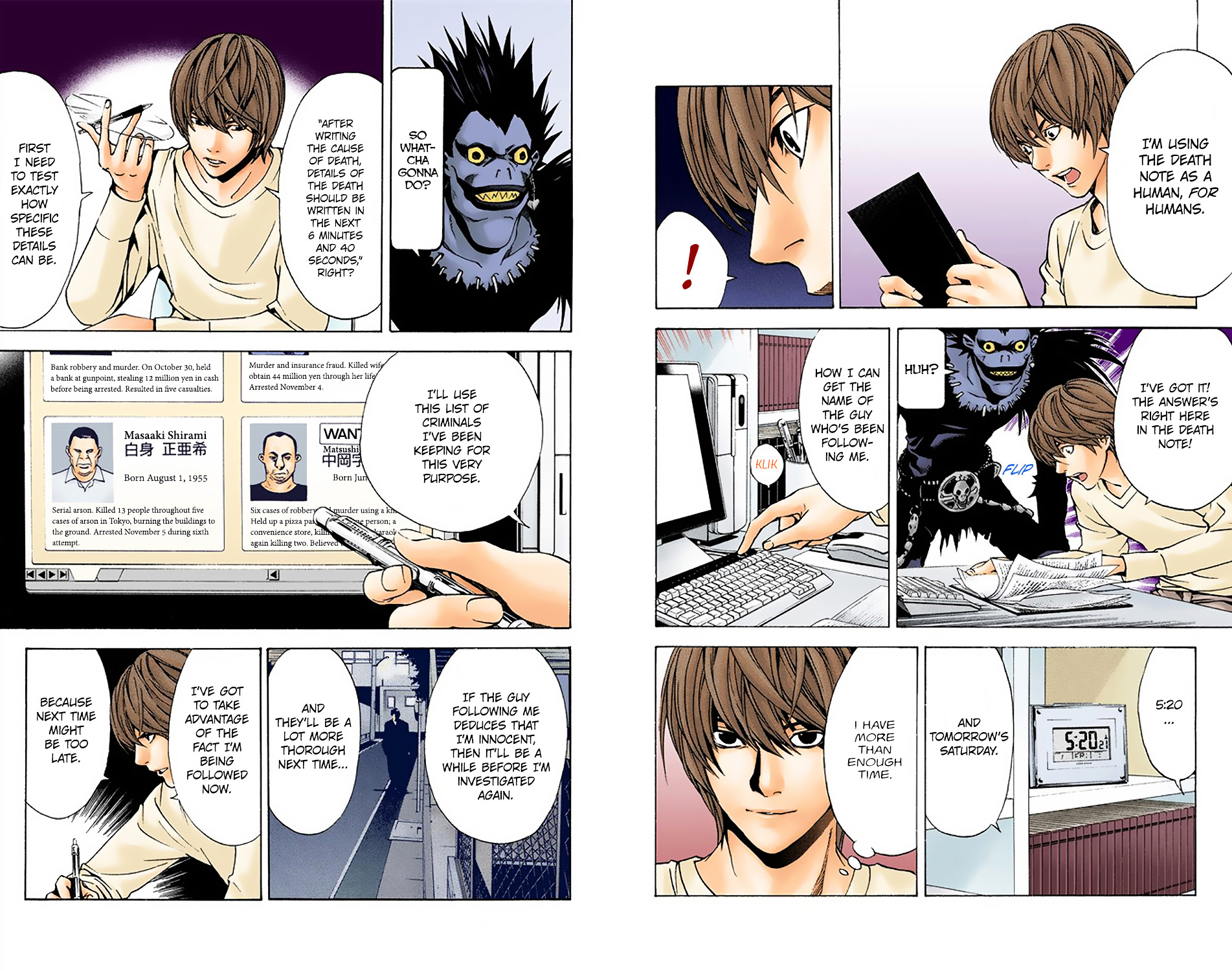 Death Note [Colored Edition] Chapter 6 page 5 - Chapter 6: Manipulation