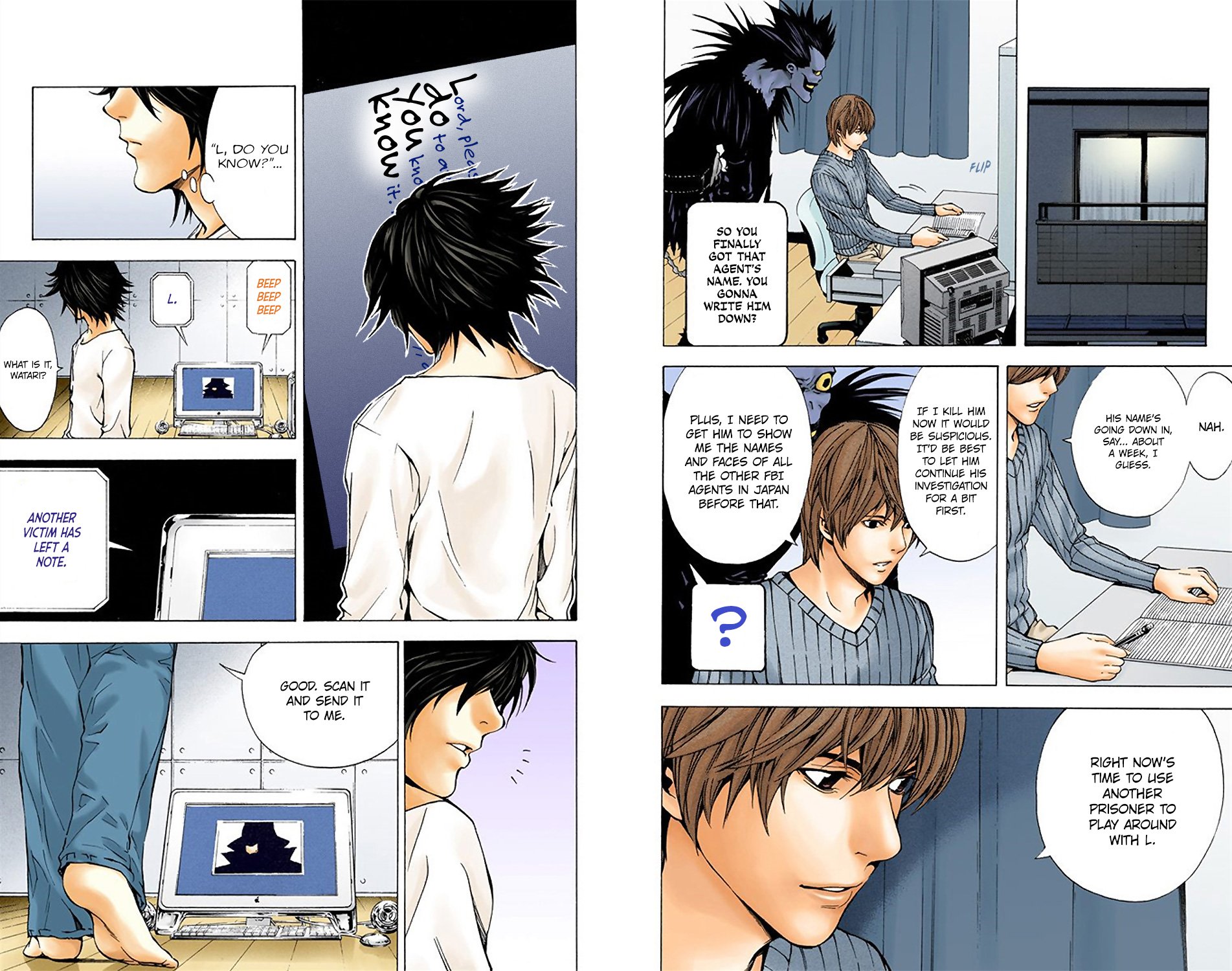 Death Note [Colored Edition] Chapter 8 page 9 - Chapter 8: Woman (Official Color Scans)