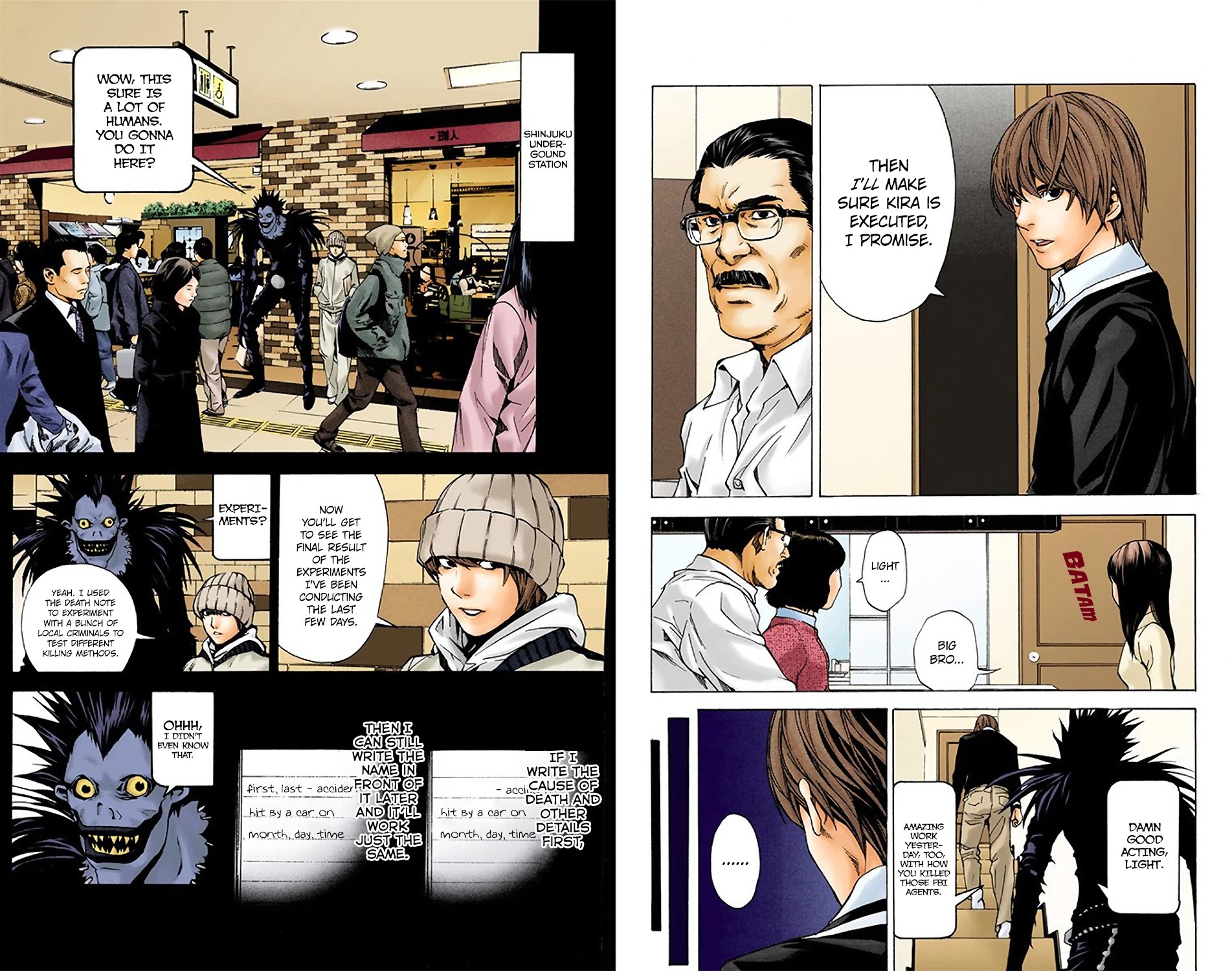 Death Note [Colored Edition] Chapter 9 page 4 - Chapter 9: Slots (Official Color Scans)