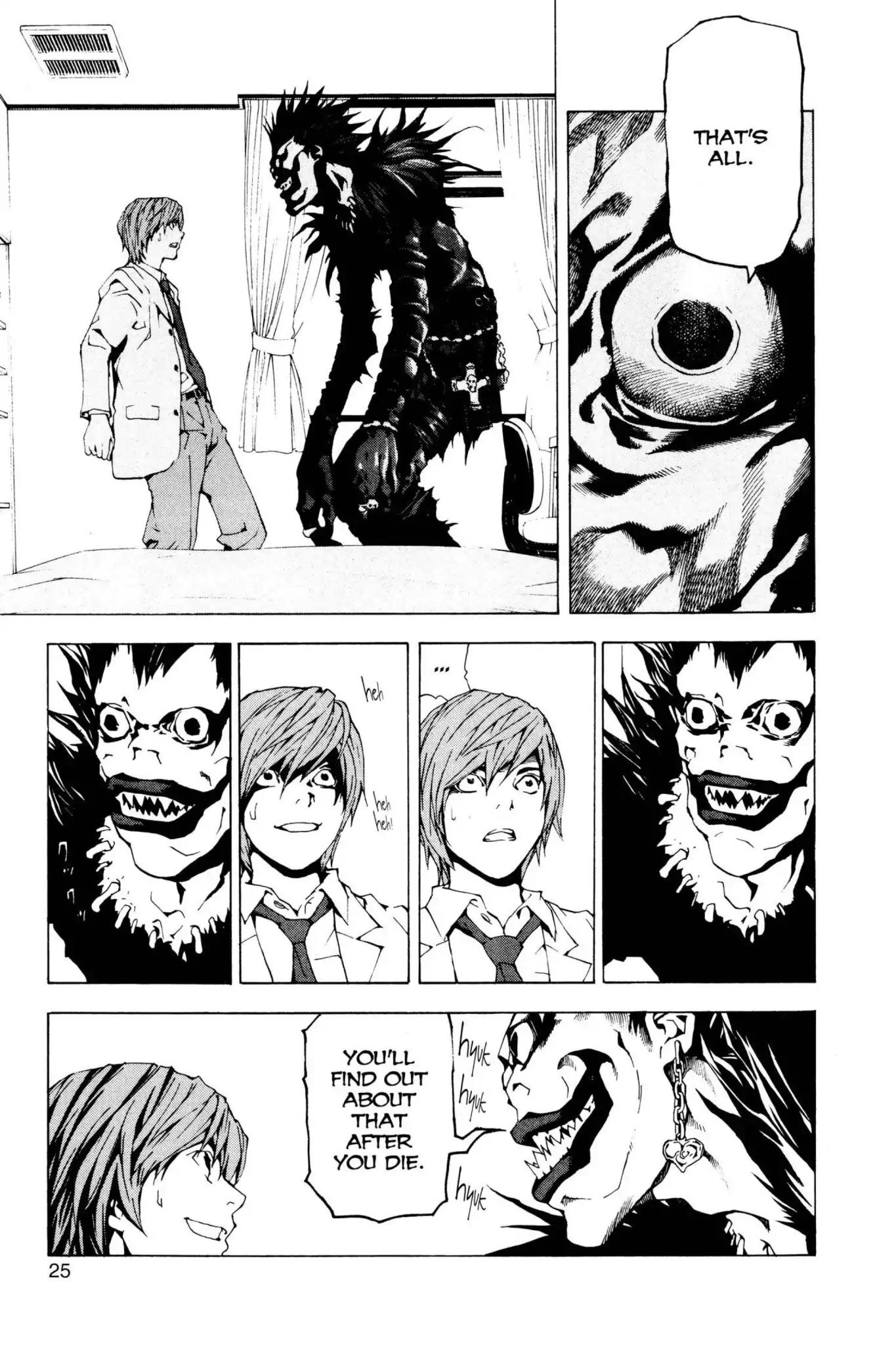 Death Note manga, chapter 1, page 26 of 53