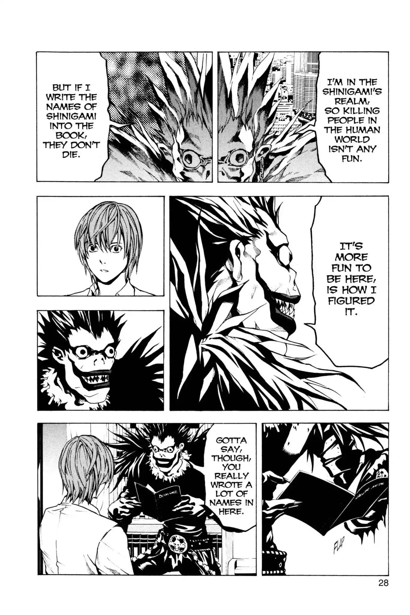 Death Note manga, chapter 1, page 29 of 53