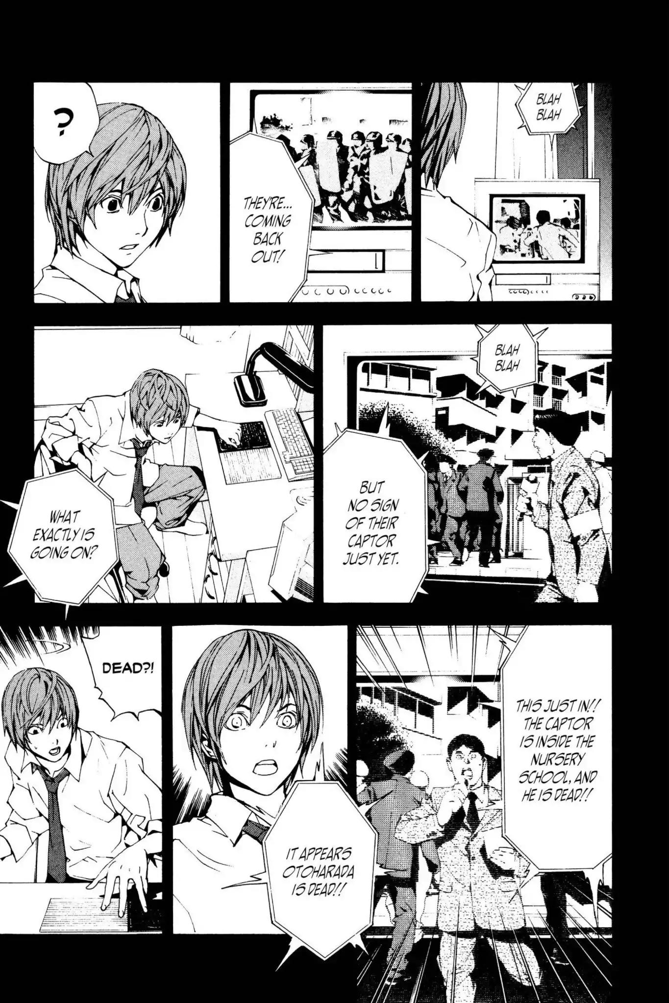 Death Note manga, chapter 1, page 34 of 53