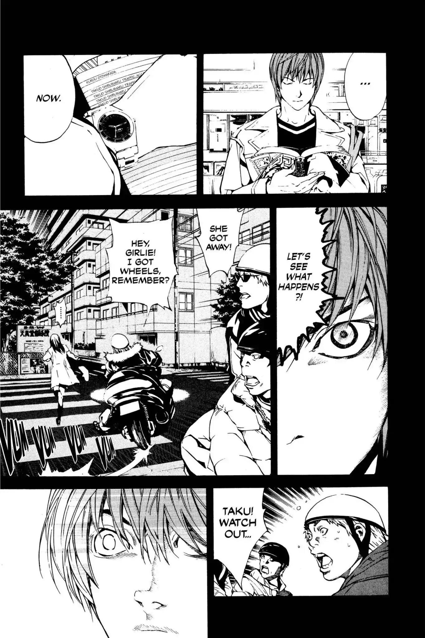 Death Note manga, chapter 1, page 40 of 53