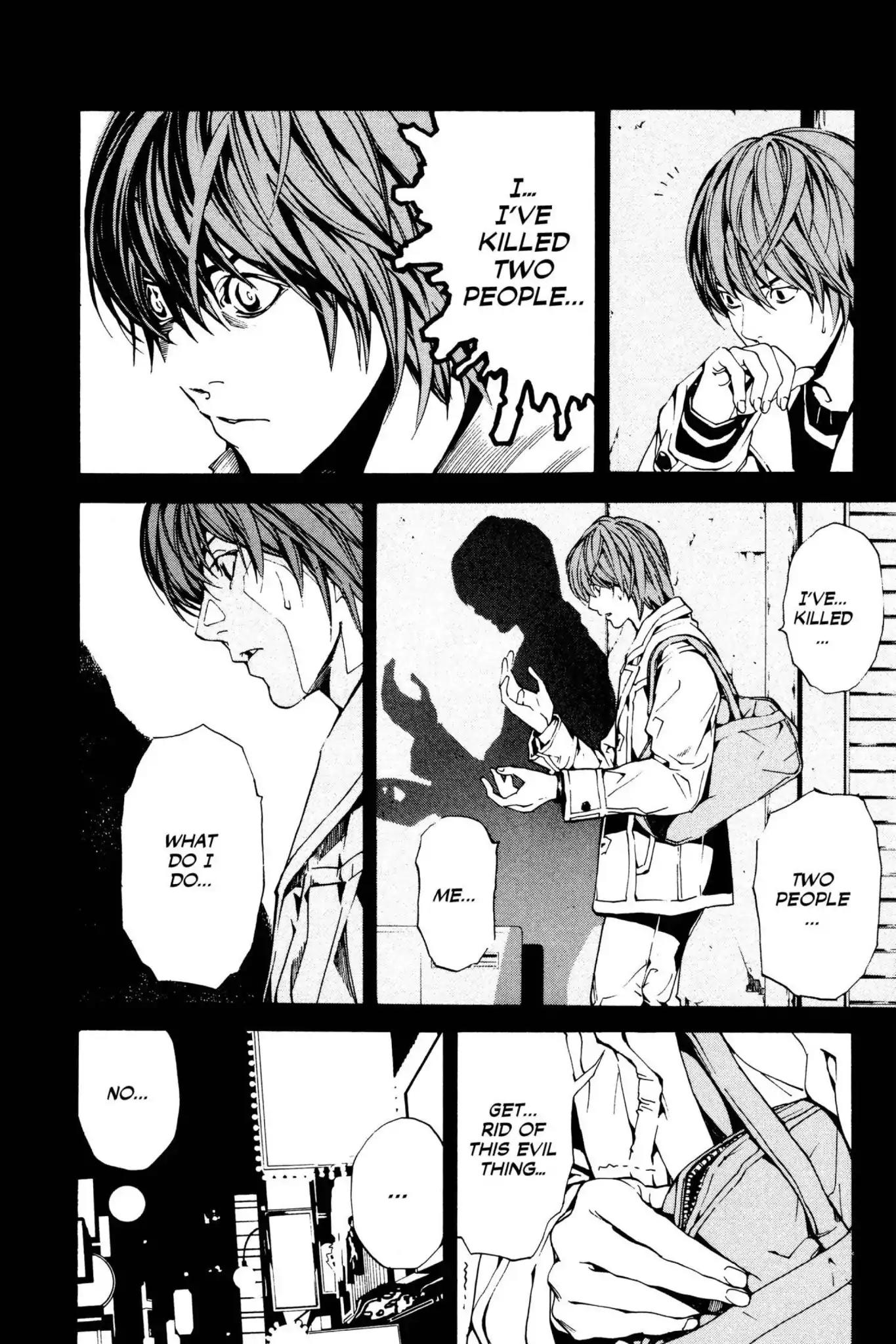 Death Note manga, chapter 1, page 43 of 53