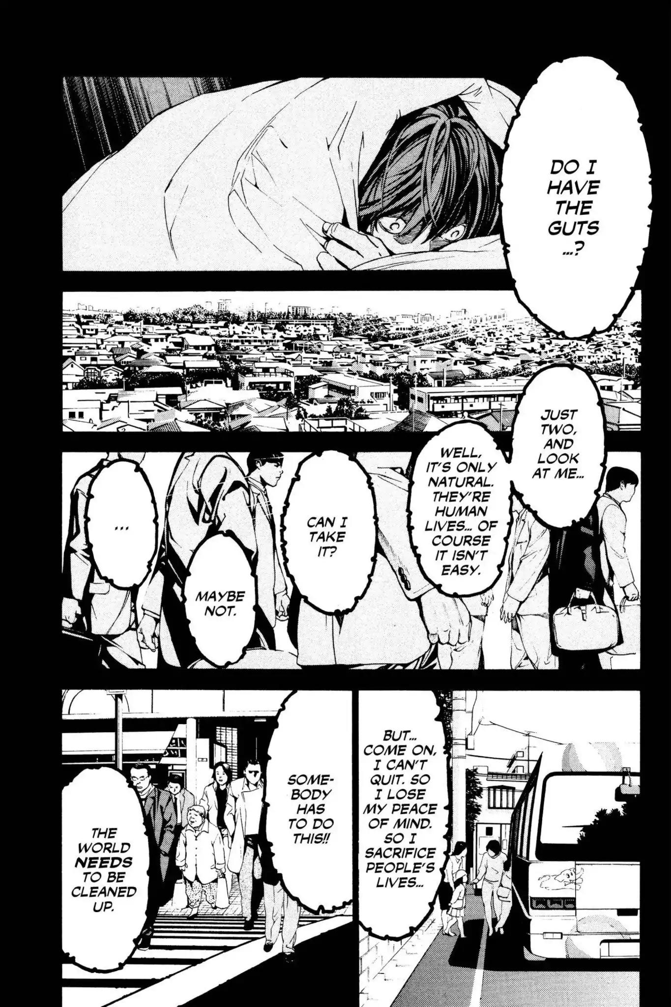 Death Note manga, chapter 1, page 45 of 53