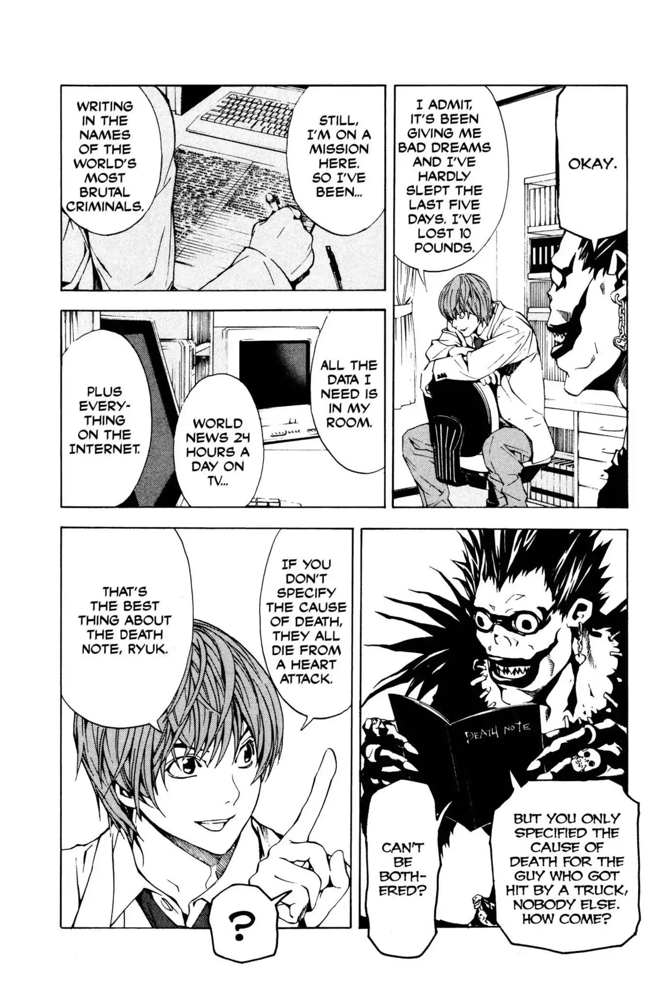 Death Note manga, chapter 1, page 47 of 53