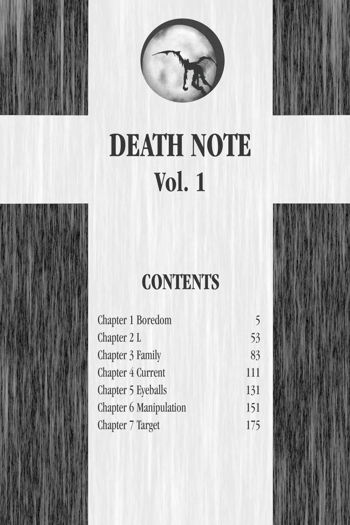 Death Note manga, chapter 1, page 5 of 53