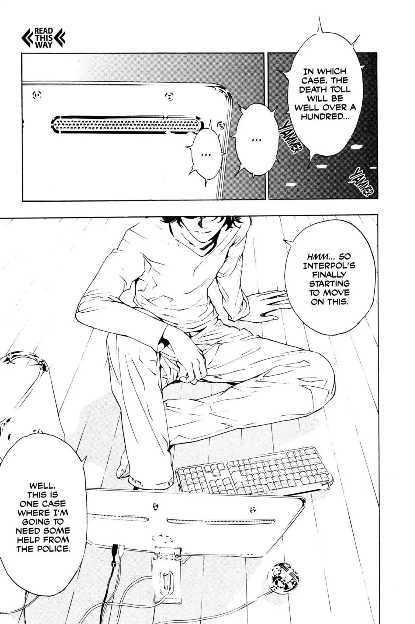 Death Note manga, chapter 1, page 52 of 53