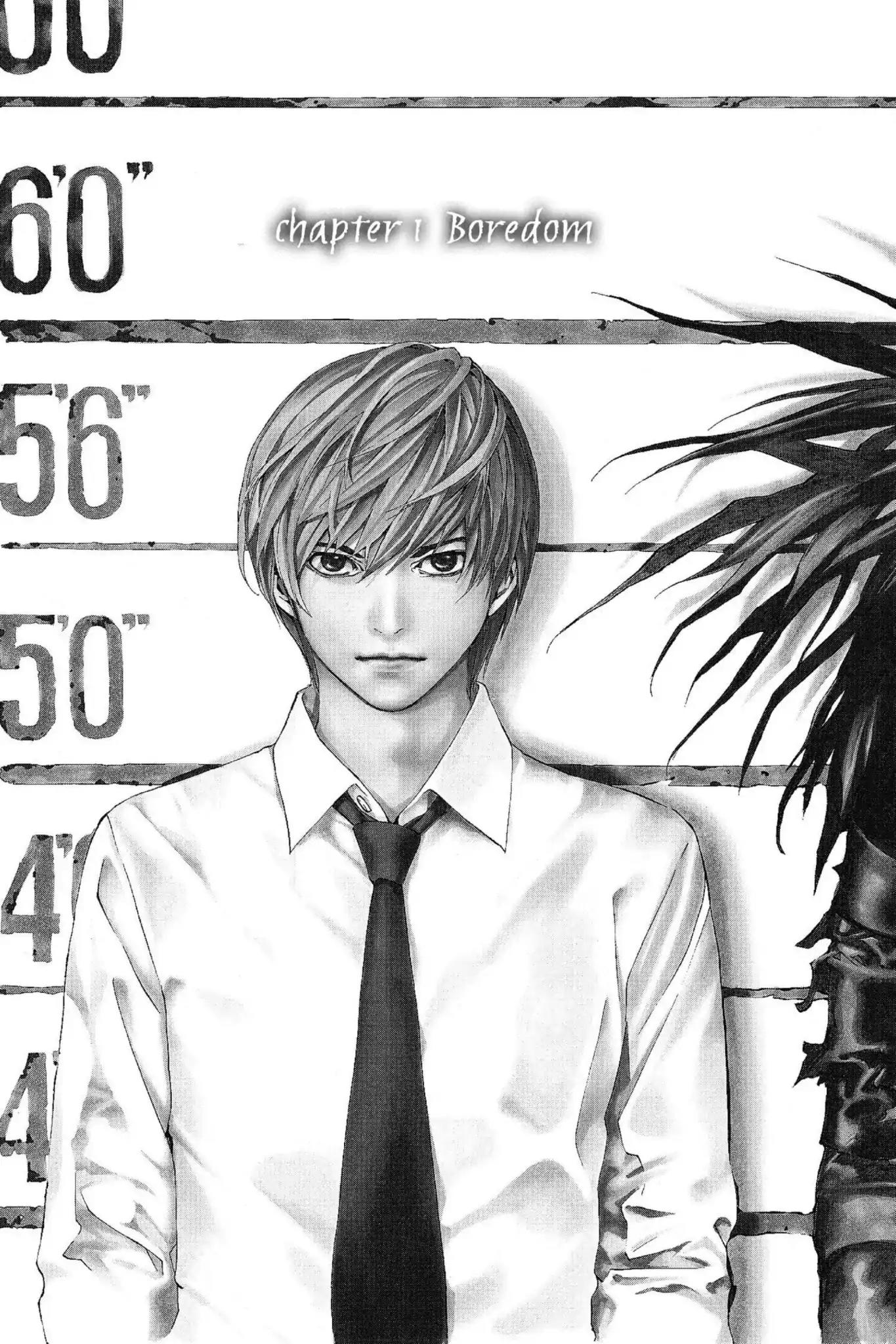 Death Note manga, chapter 1, page 8 of 53