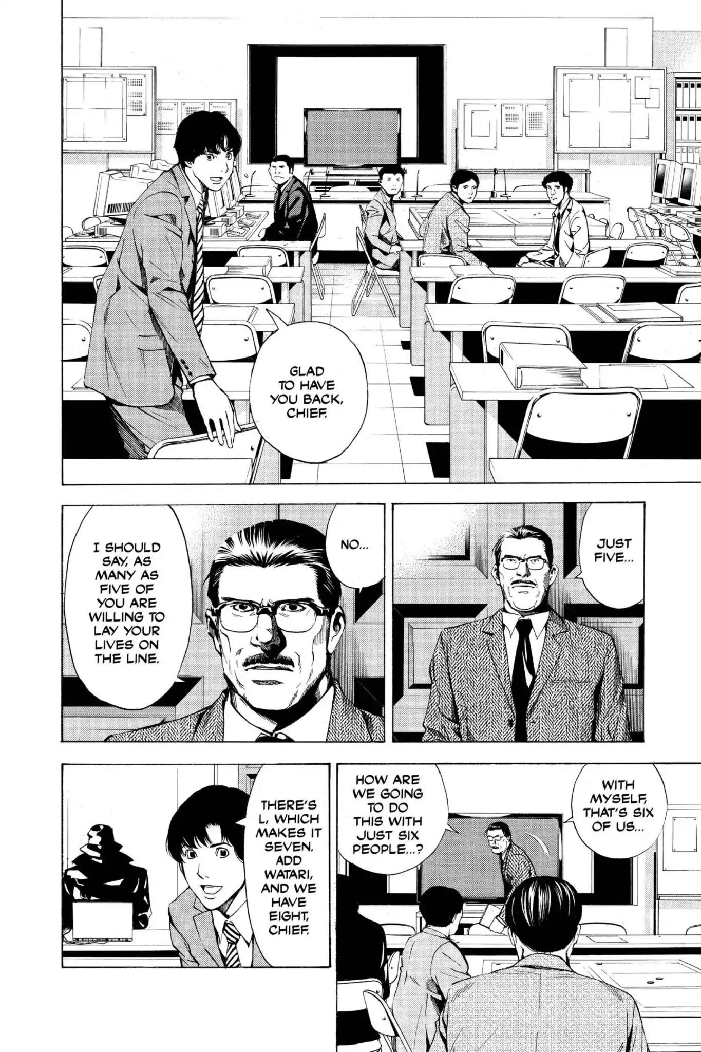 Death Note manga, chapter 10, page 8 of 24