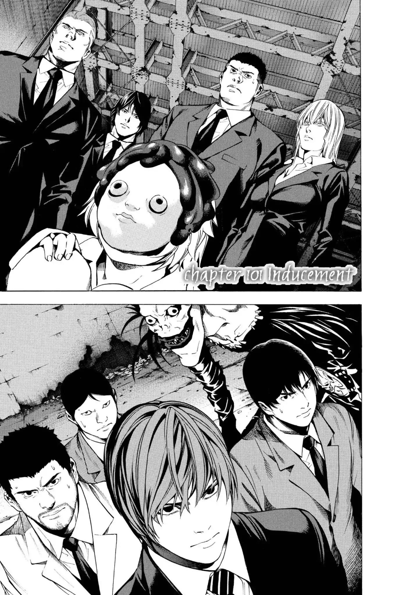 Death Note manga, chapter 101, page 1 of 20