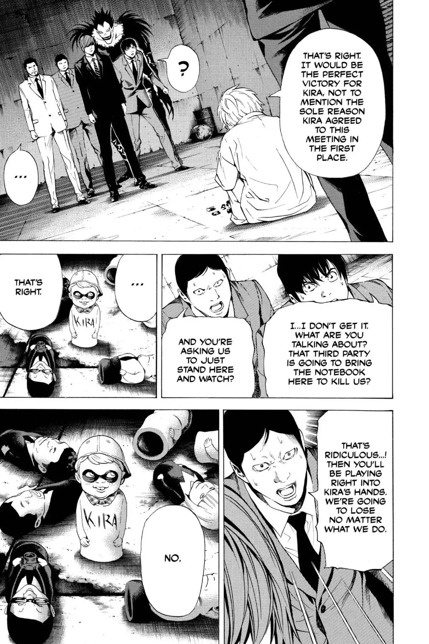 Death Note manga, chapter 101, page 13 of 20