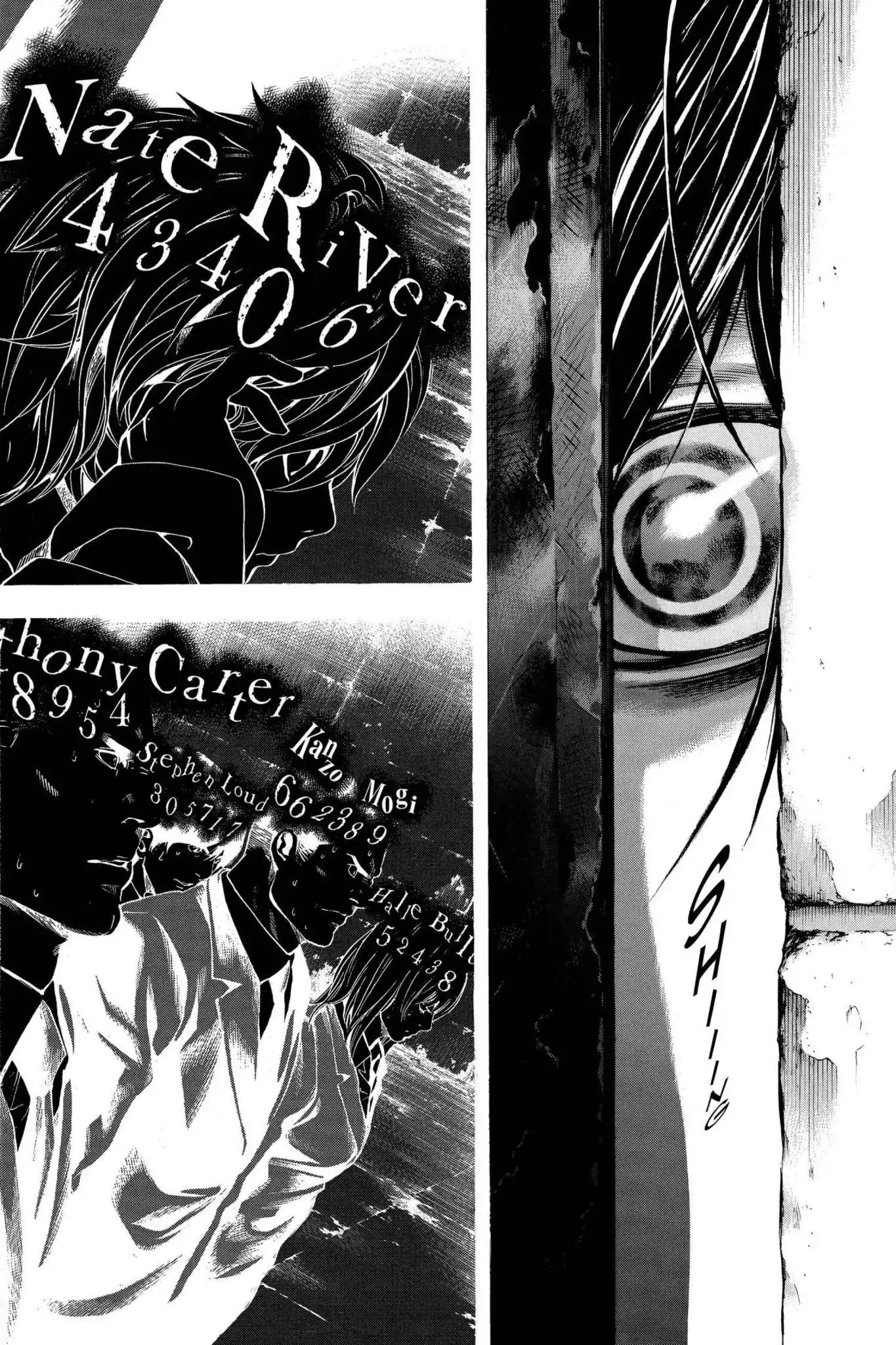 Death Note manga, chapter 101, page 16 of 20