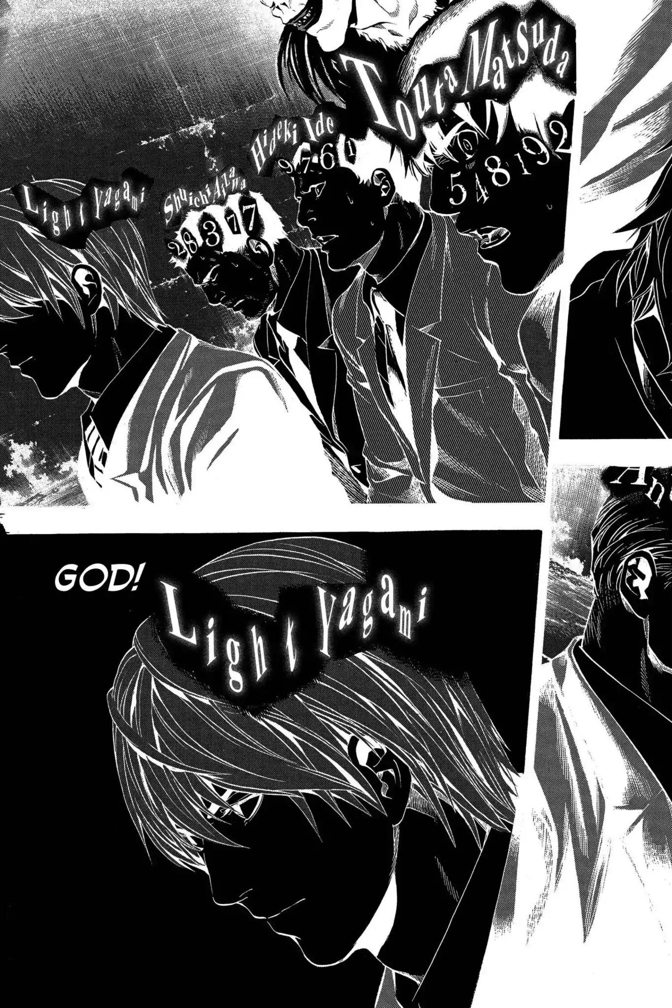 Death Note manga, chapter 101, page 17 of 20