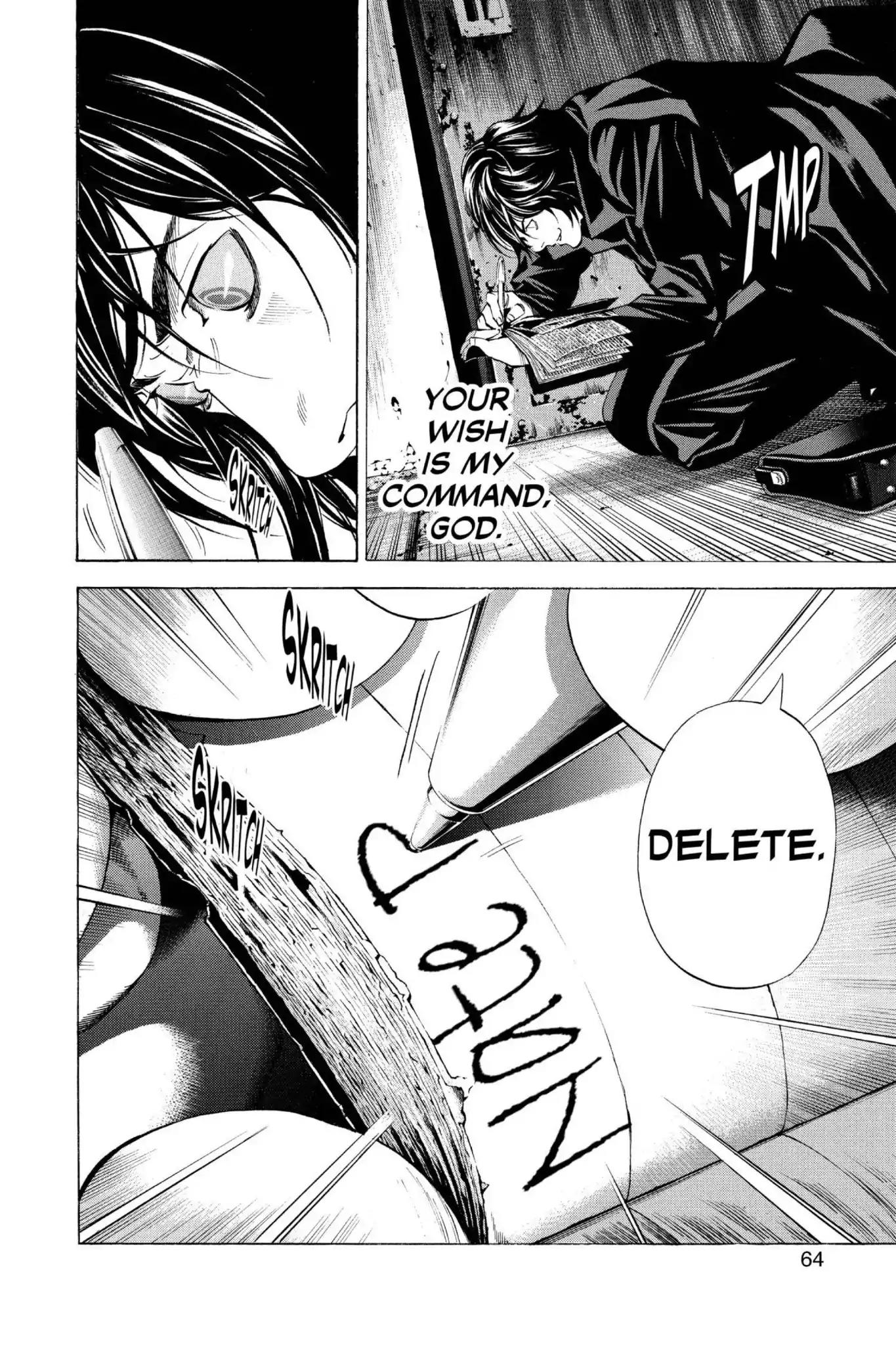 Death Note manga, chapter 101, page 18 of 20