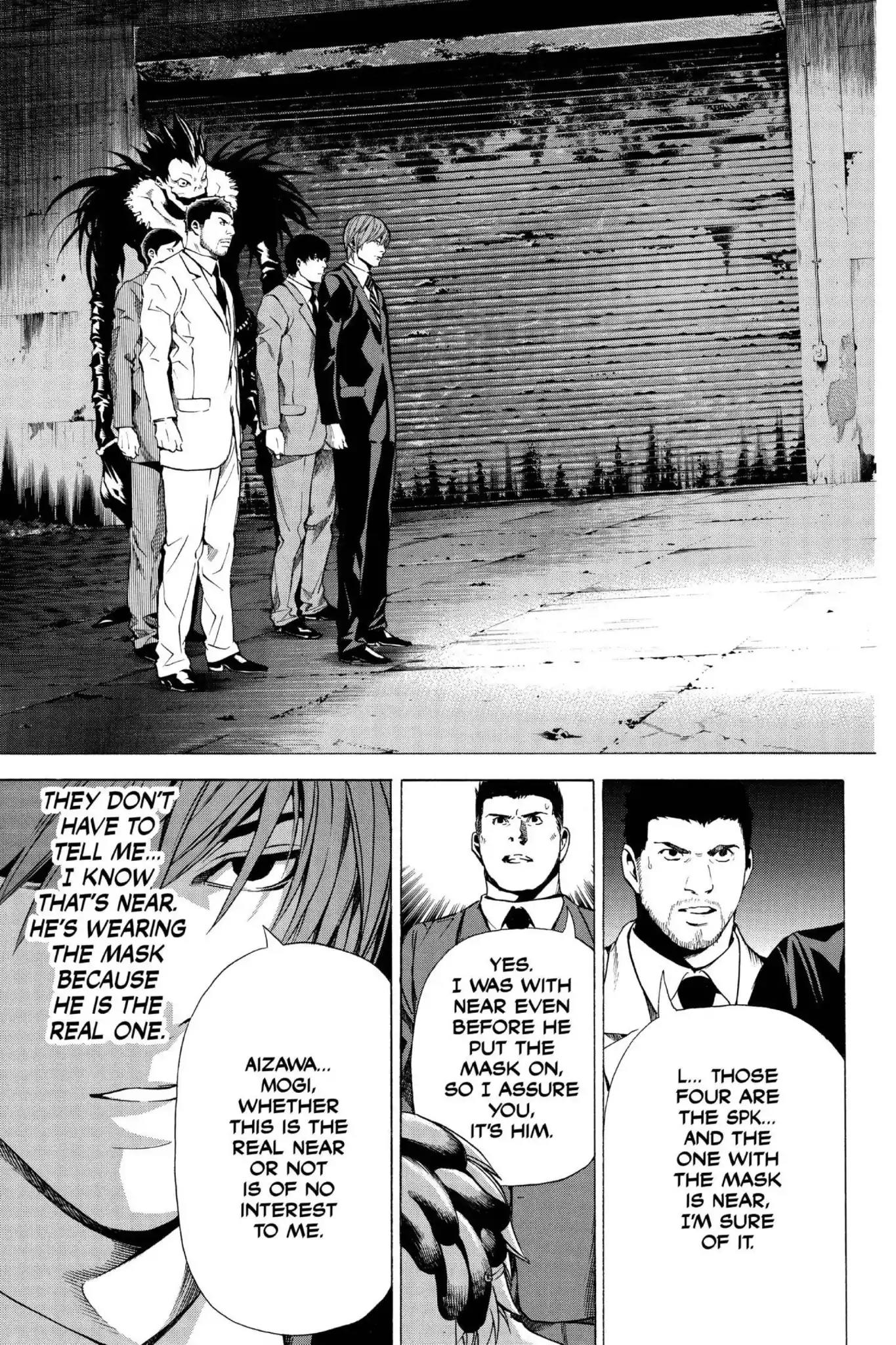 Death Note manga, chapter 101, page 3 of 20