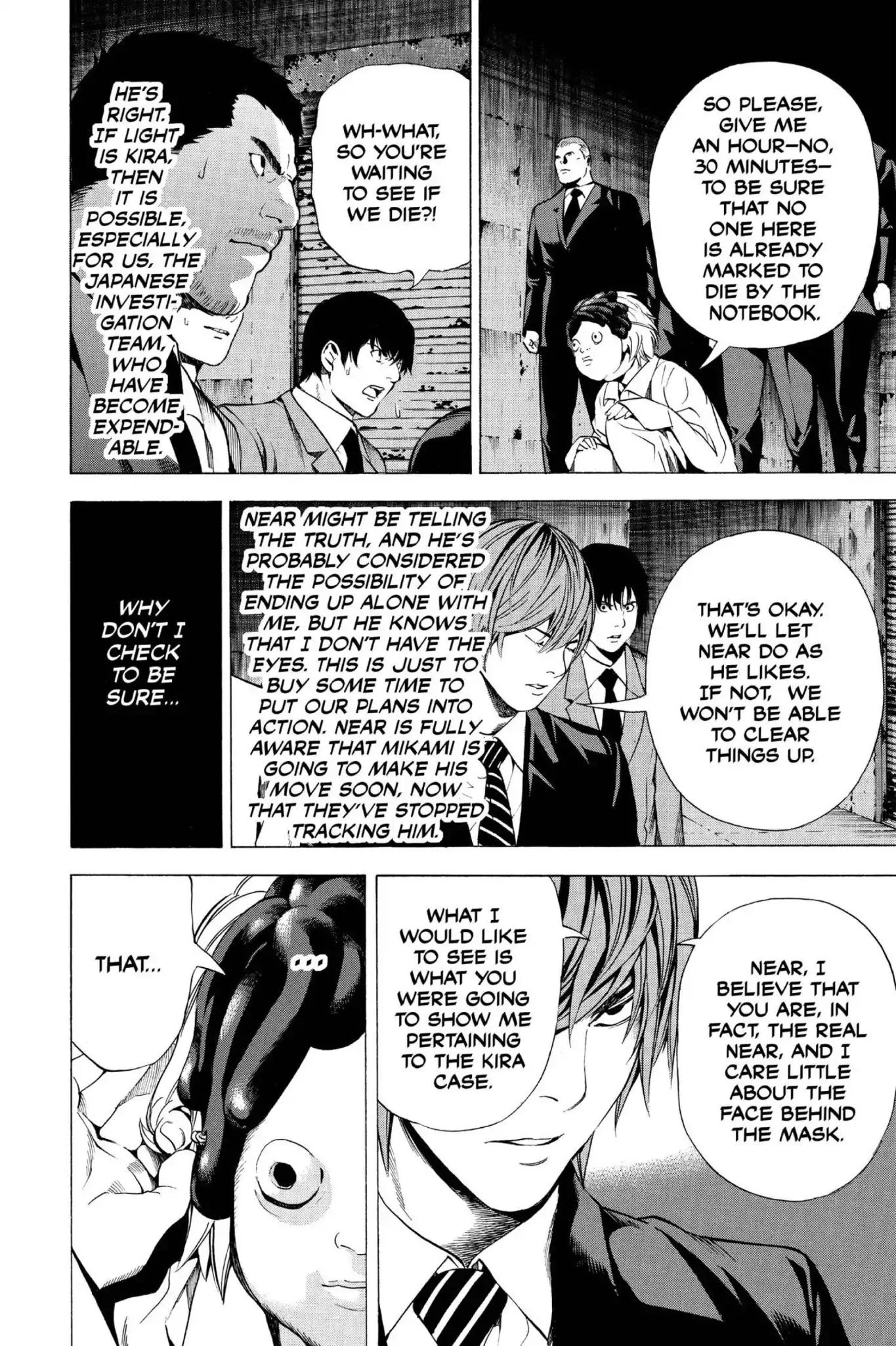 Death Note manga, chapter 101, page 6 of 20