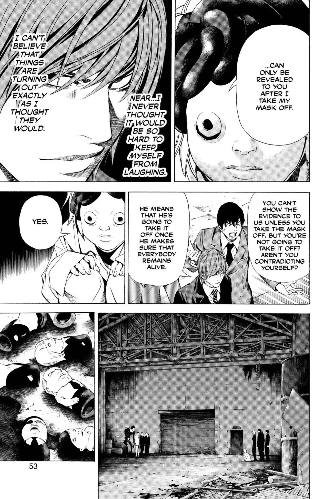Death Note manga, chapter 101, page 7 of 20