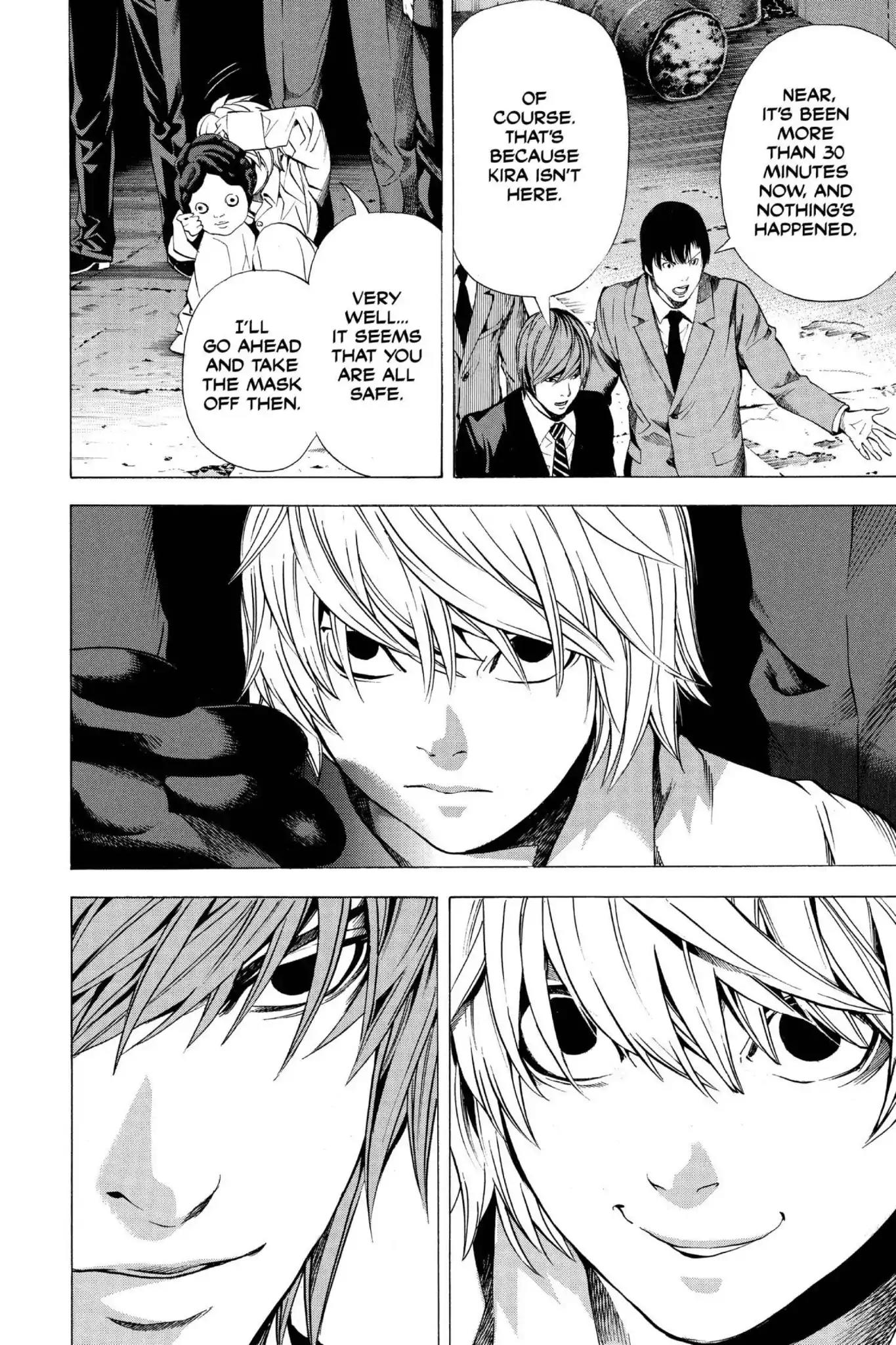 Death Note manga, chapter 101, page 8 of 20