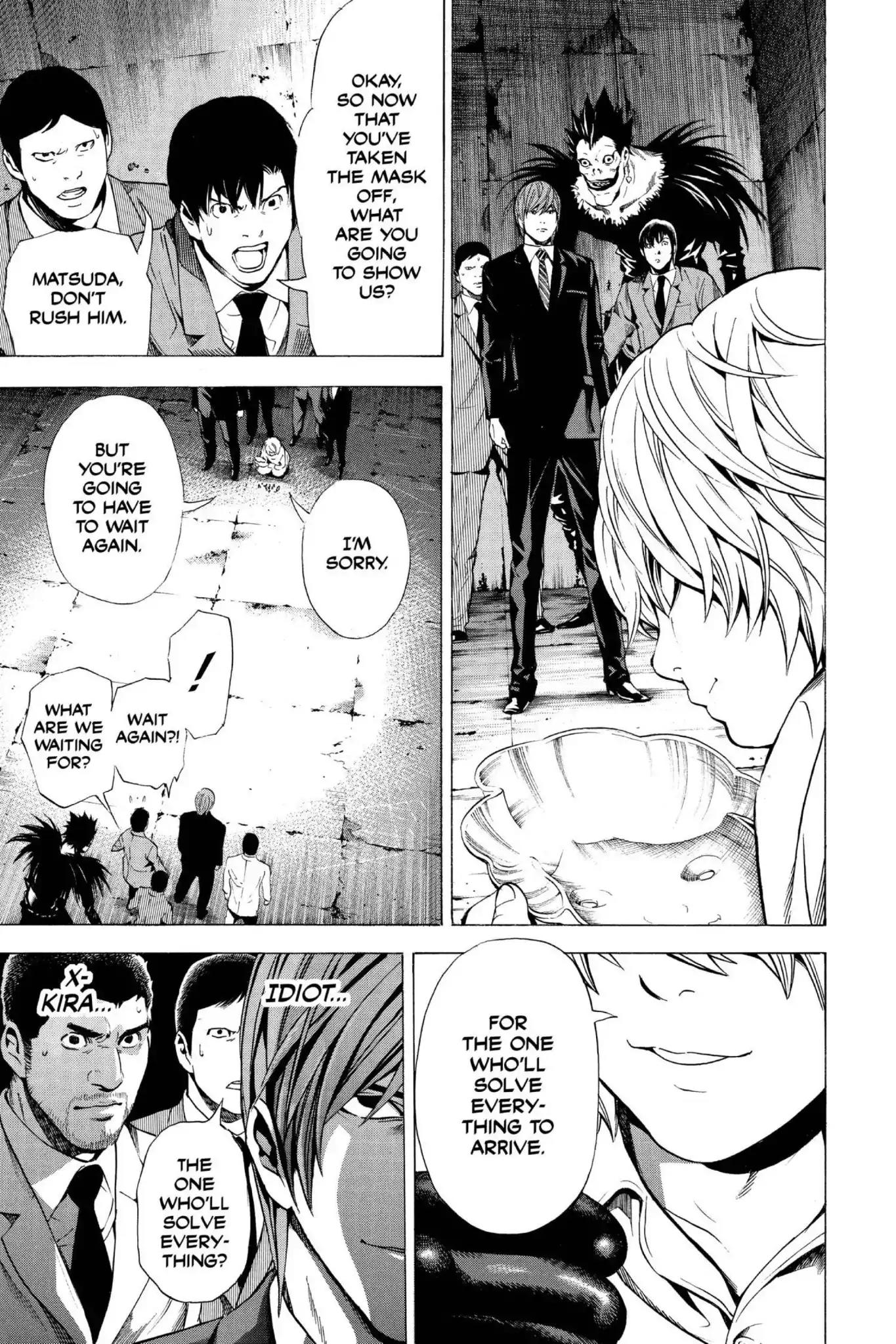 Death Note manga, chapter 101, page 9 of 20