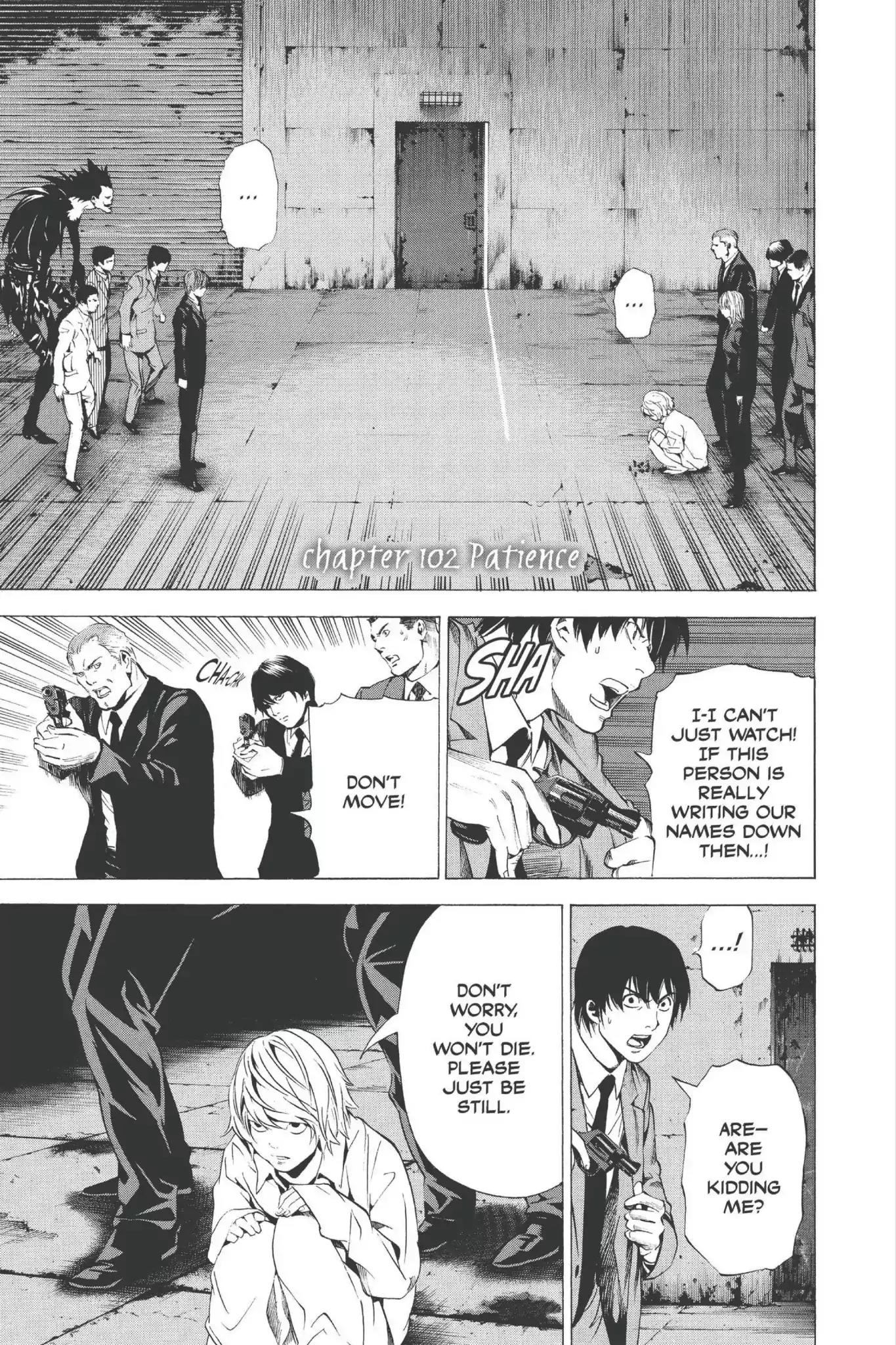 Death Note Chapter 102 page 1 - Chapter 102: Patience