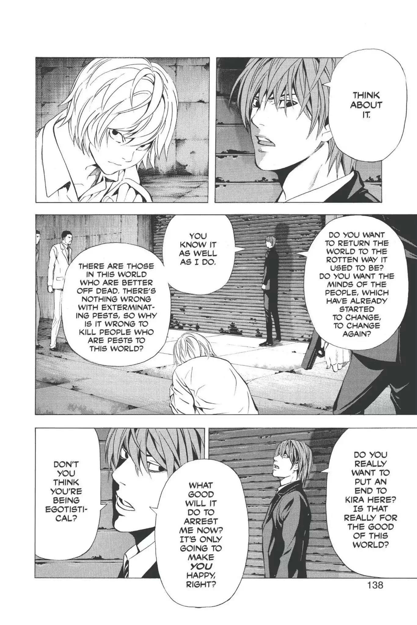Death Note manga, chapter 105, page 12 of 20