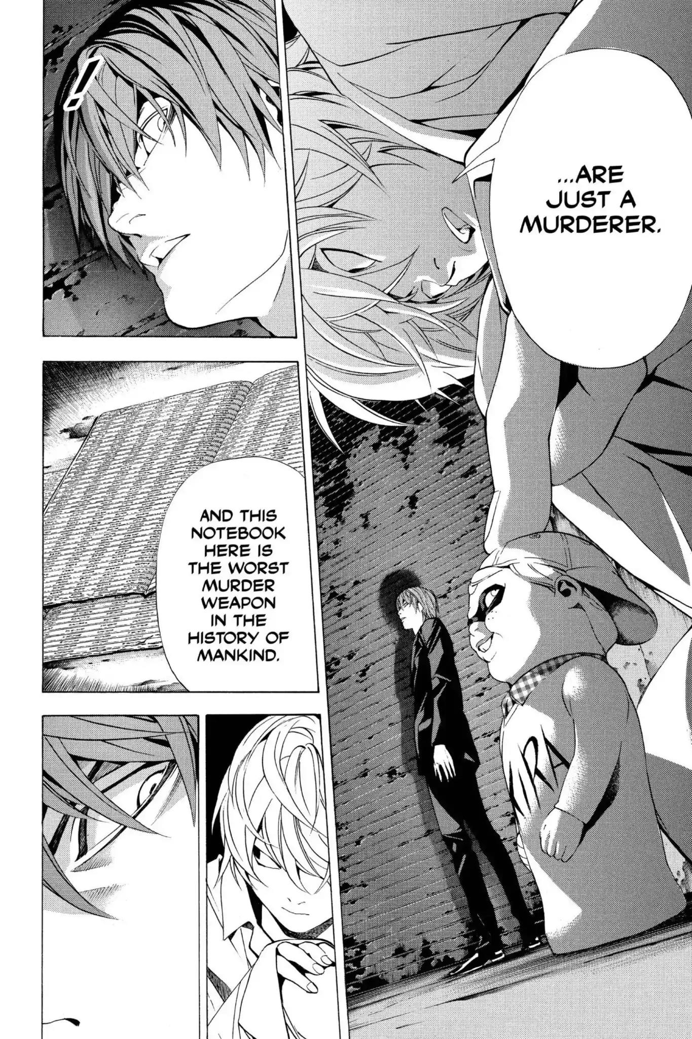 Death Note manga, chapter 105, page 14 of 20